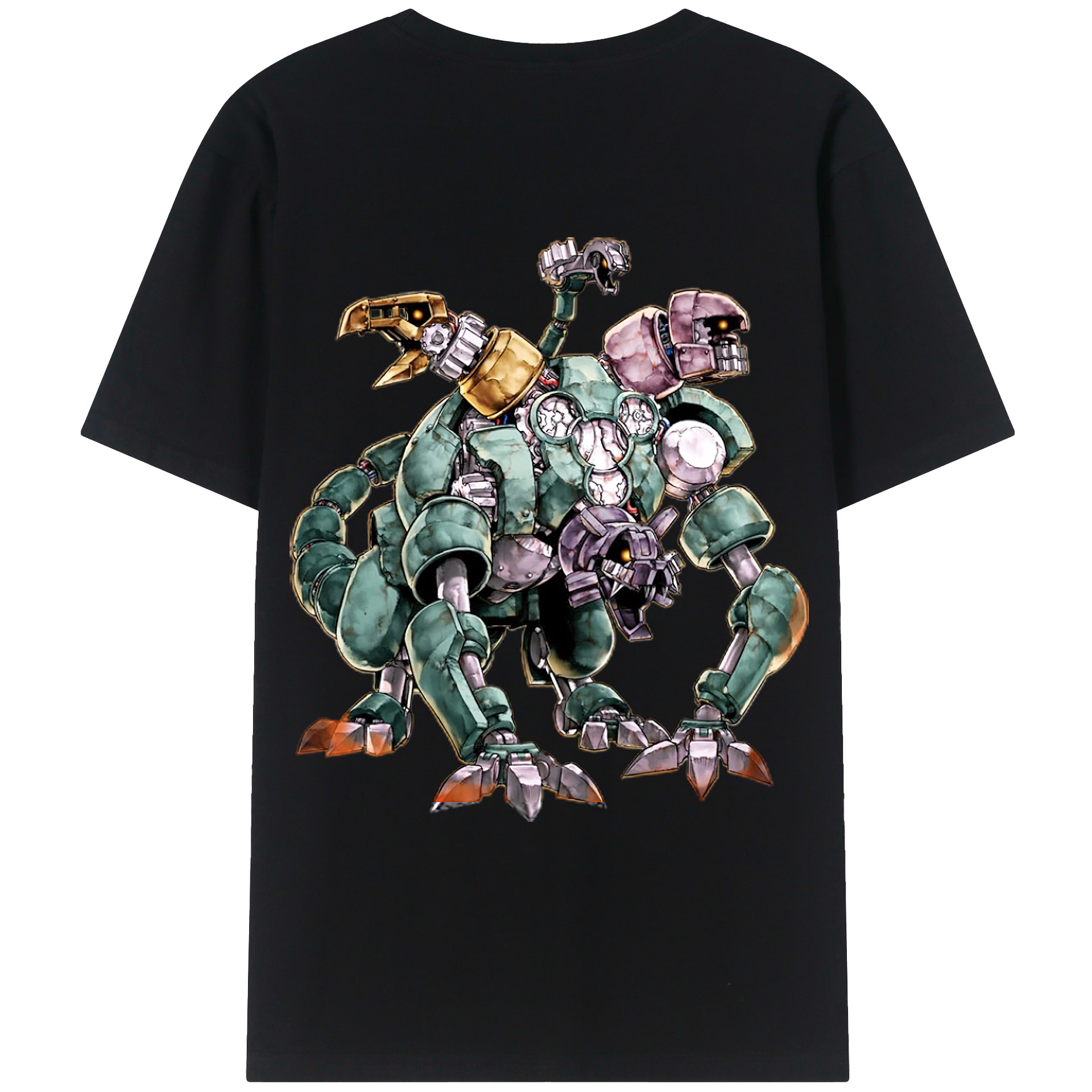 （画像用） 遊☆戯☆王 Yu-Gi-Oh! 綿100％ メンズ半袖Tシャツ（バックプリント） 通気性