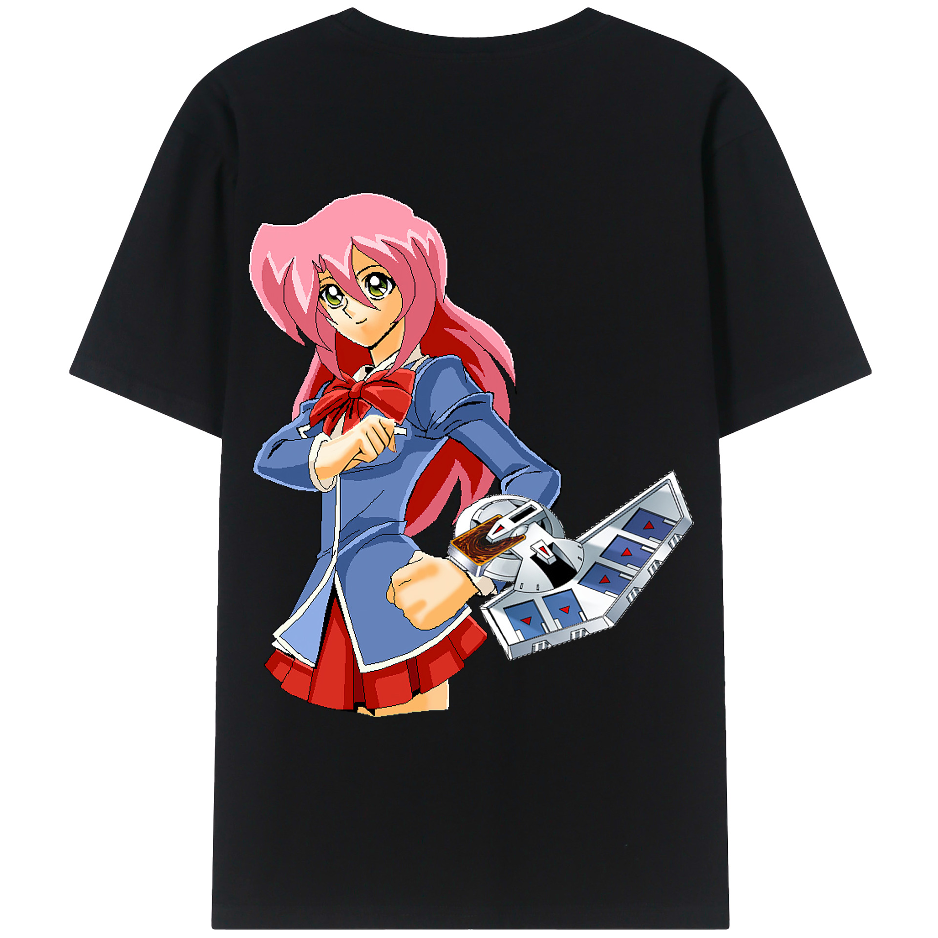 （画像用） 遊☆戯☆王 Yu-Gi-Oh! 綿100％ メンズ半袖Tシャツ（バックプリント） 通気性
