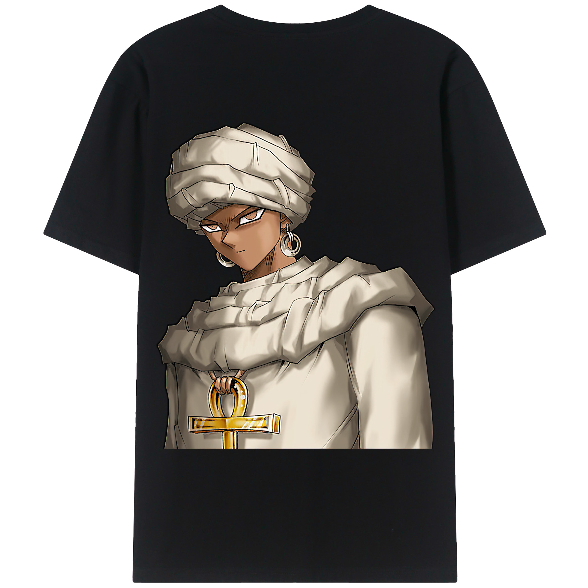 （画像用） 遊☆戯☆王 Yu-Gi-Oh! 綿100％ メンズ半袖Tシャツ（バックプリント） 通気性