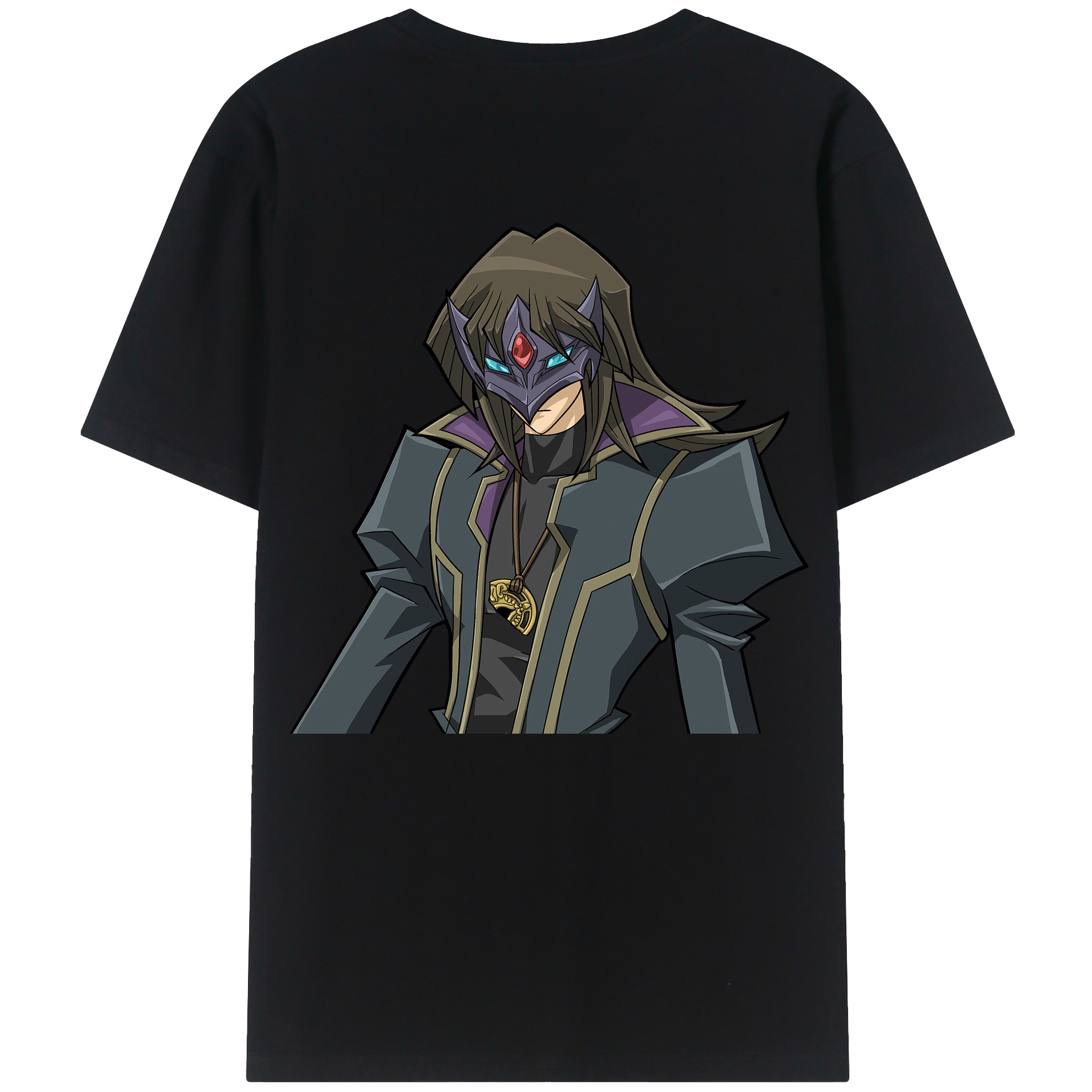 （画像用） 遊☆戯☆王 Yu-Gi-Oh! 綿100％ メンズ半袖Tシャツ（バックプリント） 通気性