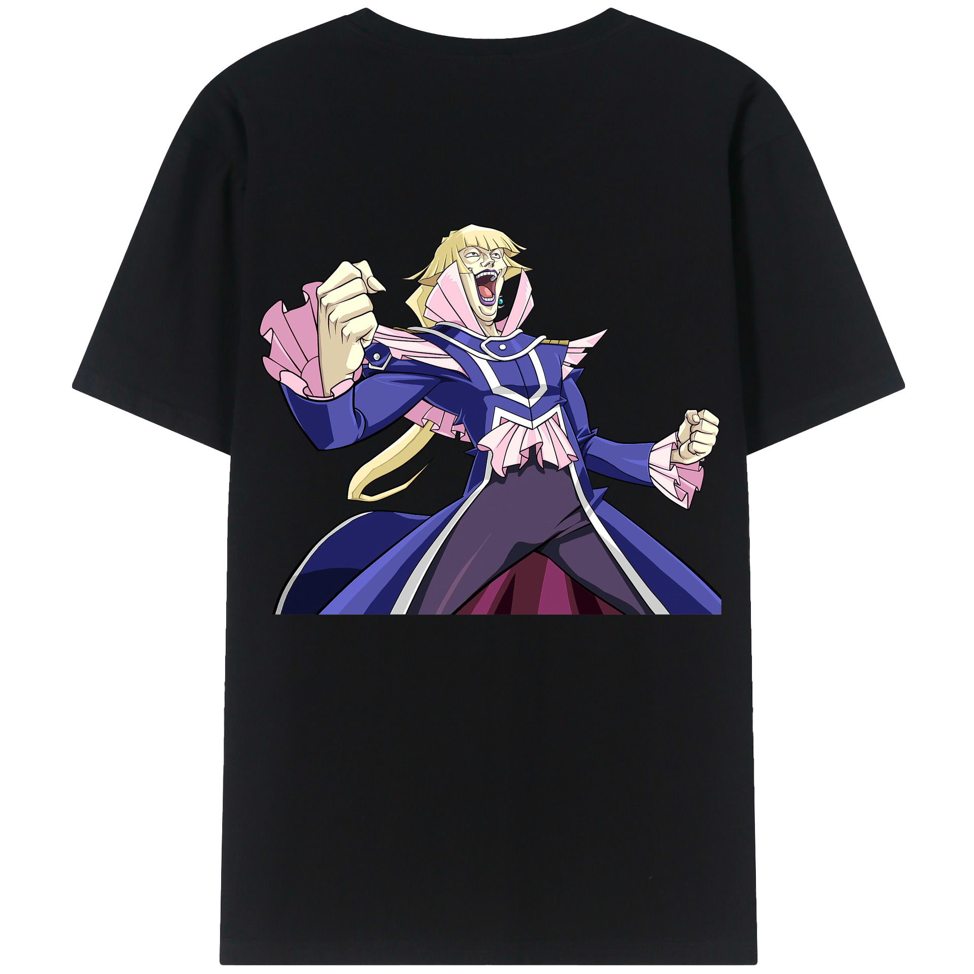 （画像用） 遊☆戯☆王 Yu-Gi-Oh! 綿100％ メンズ半袖Tシャツ（バックプリント） 通気性