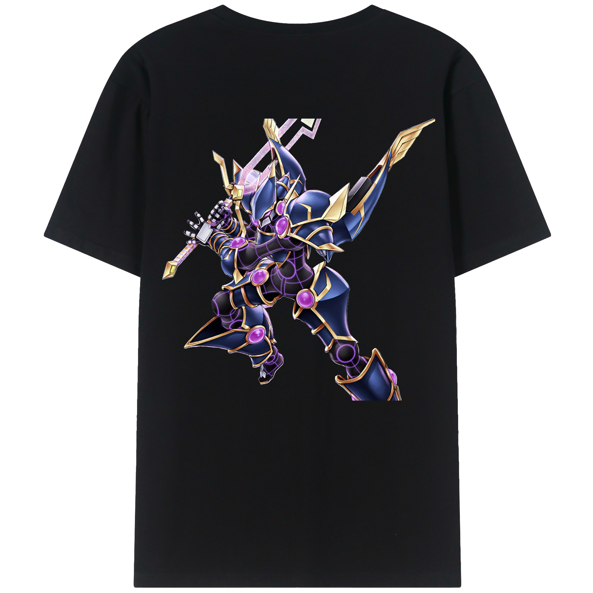 （画像用） 遊☆戯☆王 Yu-Gi-Oh! 綿100％ メンズ半袖Tシャツ（バックプリント） 通気性