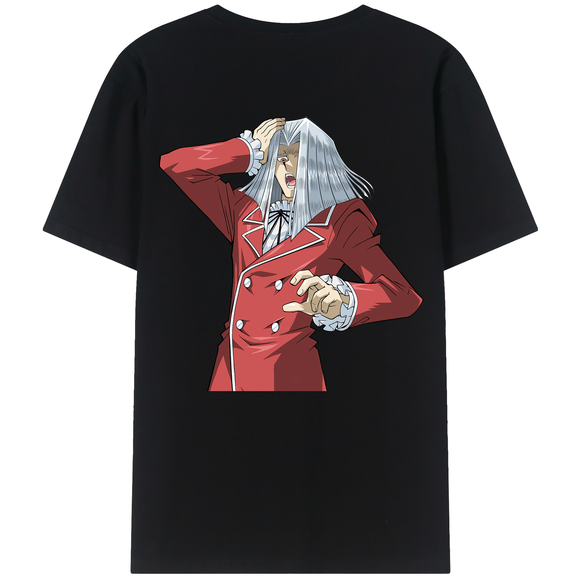 （画像用） 遊☆戯☆王 Yu-Gi-Oh! 綿100％ メンズ半袖Tシャツ（バックプリント） 通気性