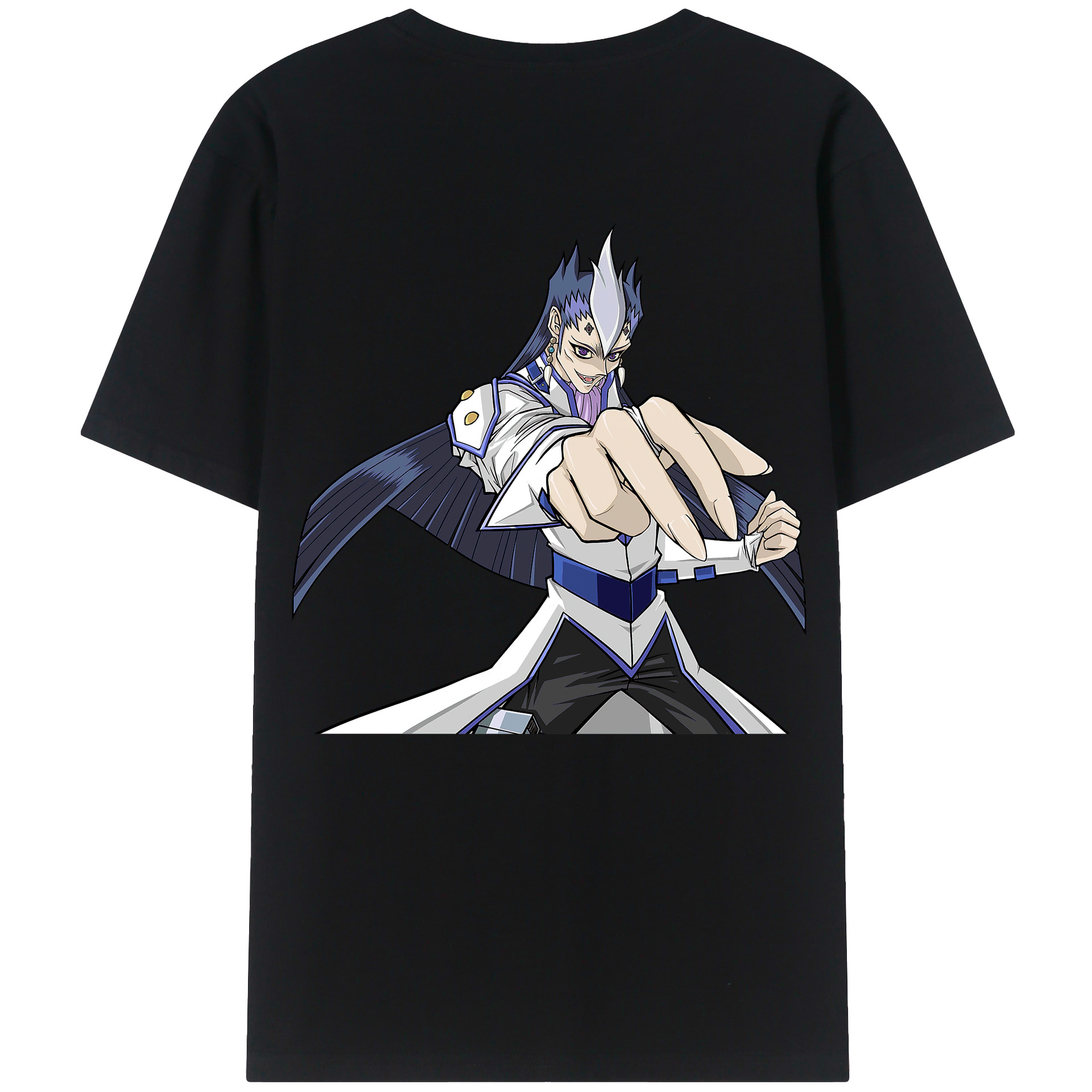 （画像用） 遊☆戯☆王 Yu-Gi-Oh! 綿100％ メンズ半袖Tシャツ（バックプリント） 通気性