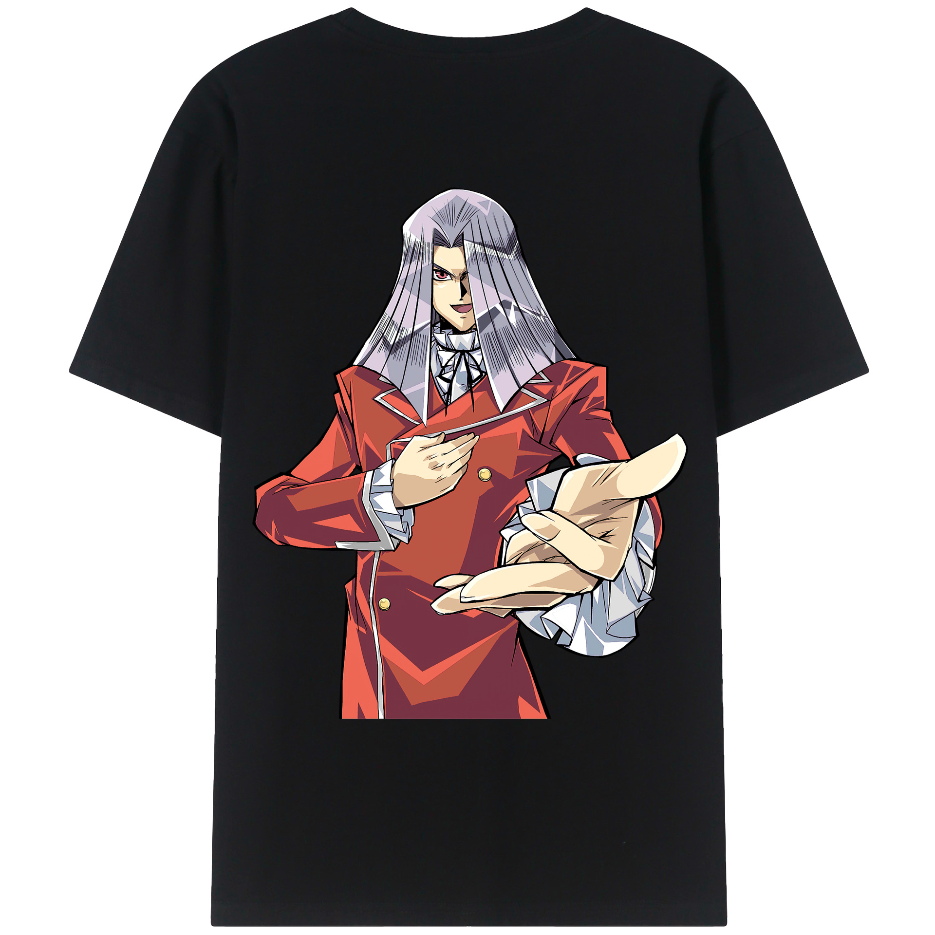 （画像用） 遊☆戯☆王 Yu-Gi-Oh! 綿100％ メンズ半袖Tシャツ（バックプリント） 通気性