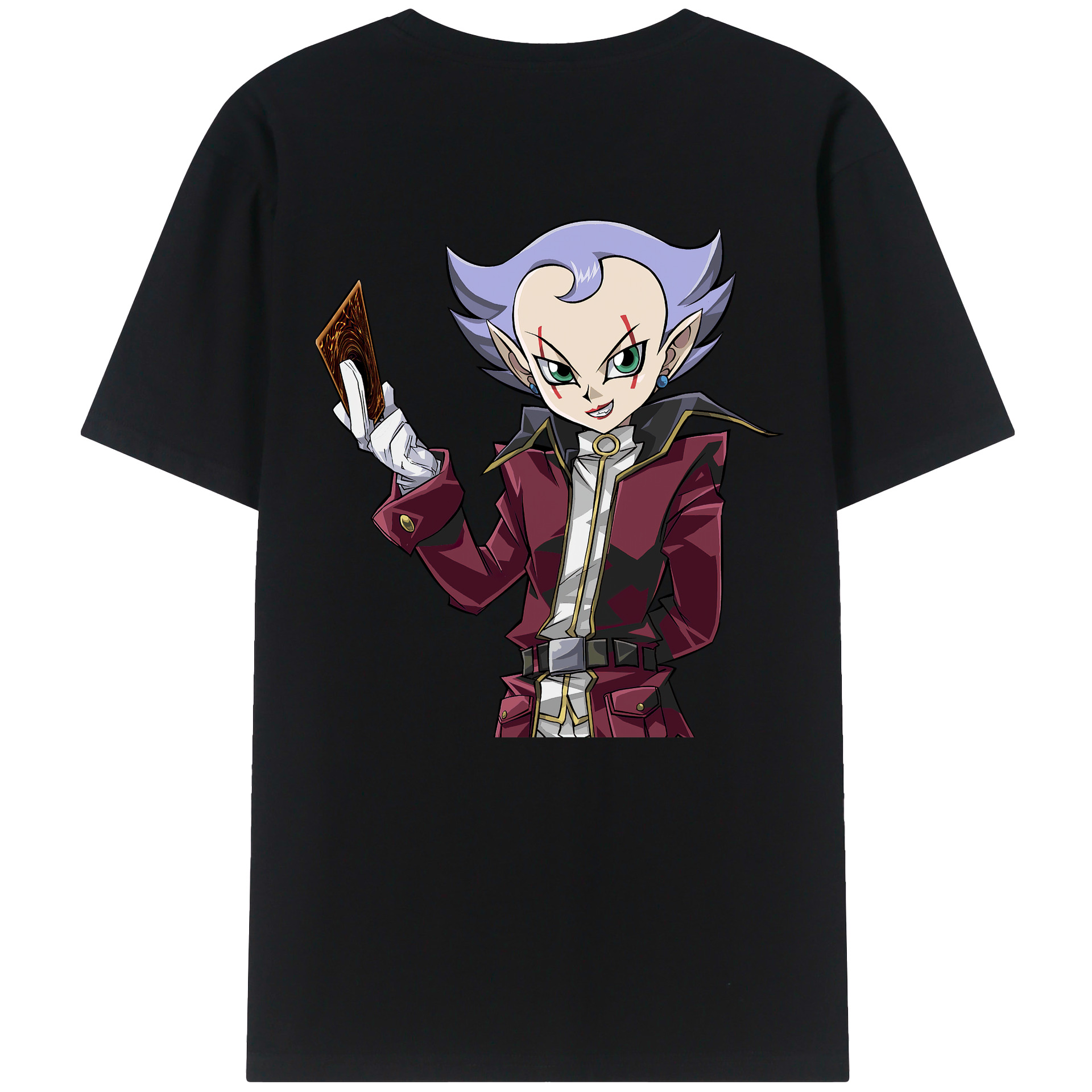 （画像用） 遊☆戯☆王 Yu-Gi-Oh! 綿100％ メンズ半袖Tシャツ（バックプリント） 通気性