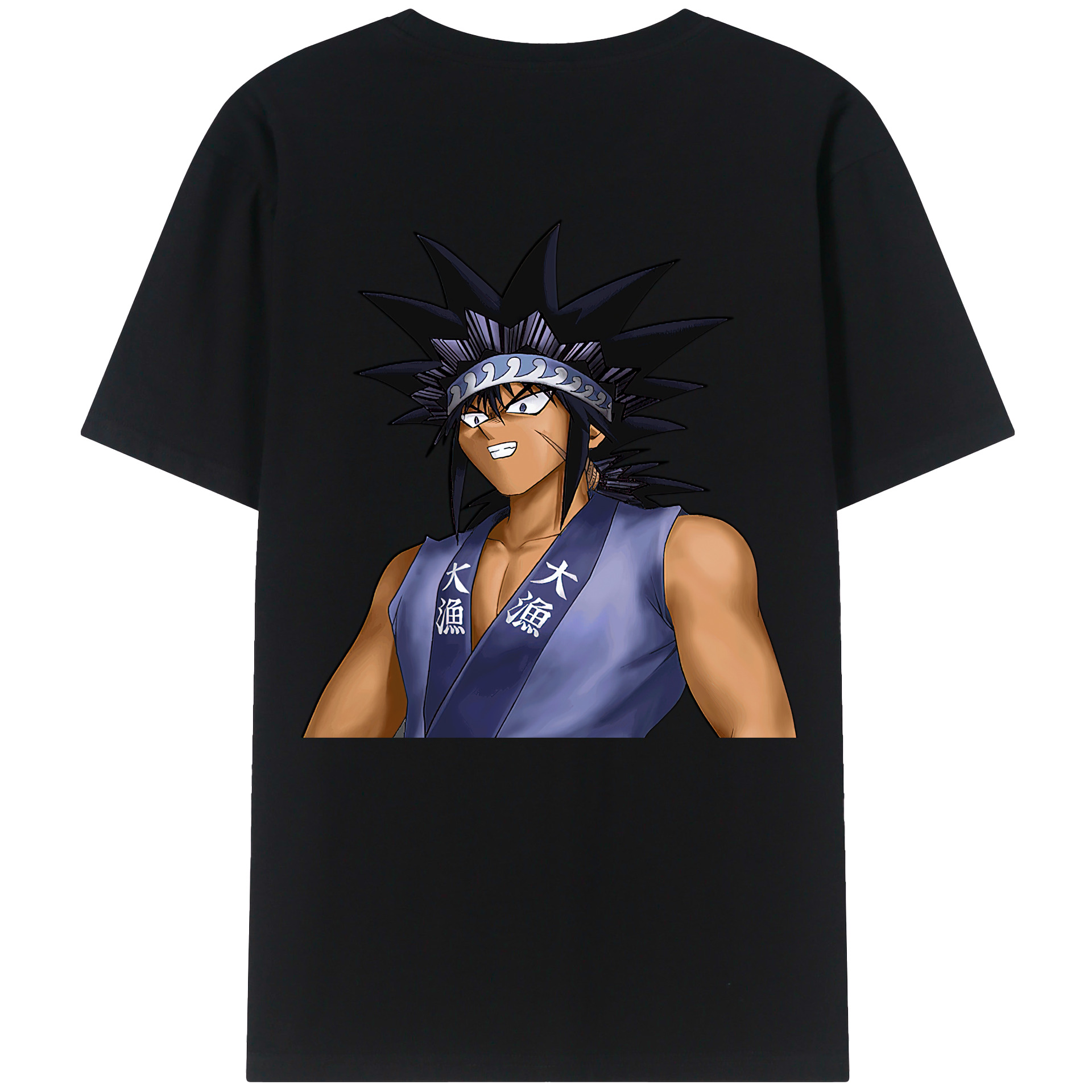 （画像用） 遊☆戯☆王 Yu-Gi-Oh! 綿100％ メンズ半袖Tシャツ（バックプリント） 通気性
