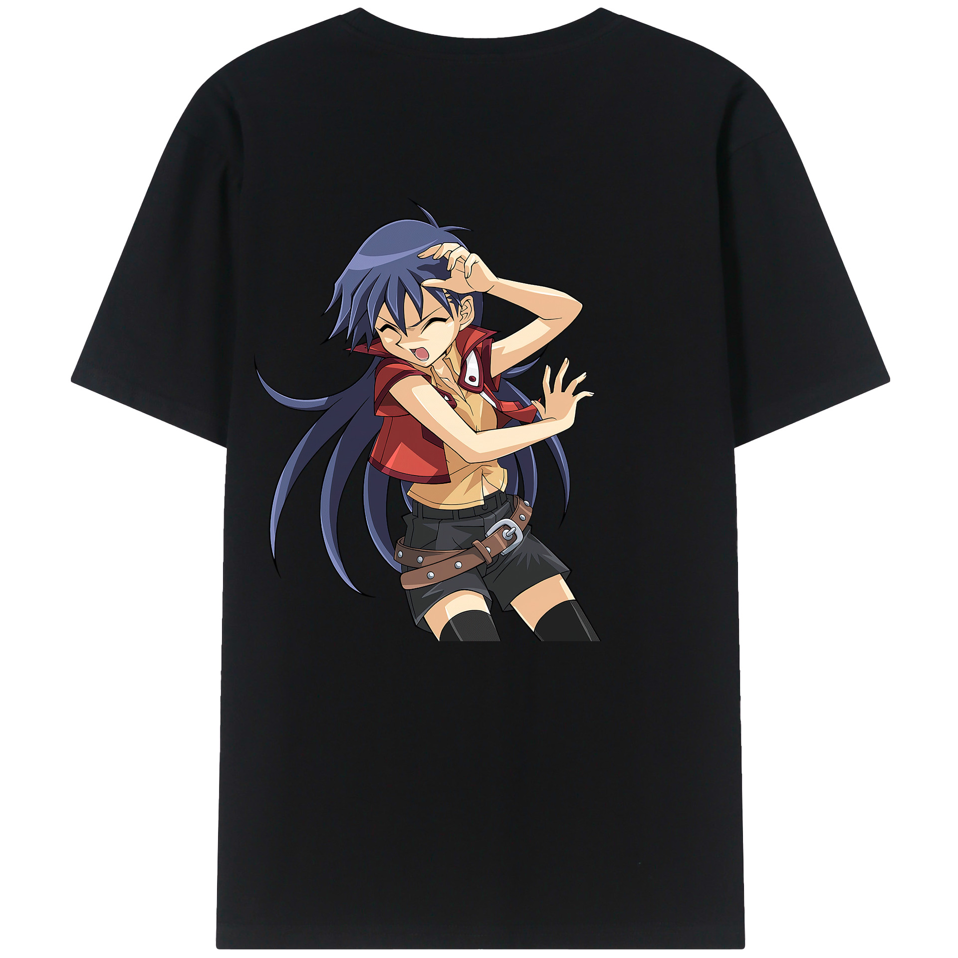 （画像用） 遊☆戯☆王 Yu-Gi-Oh! 綿100％ メンズ半袖Tシャツ（バックプリント） 通気性