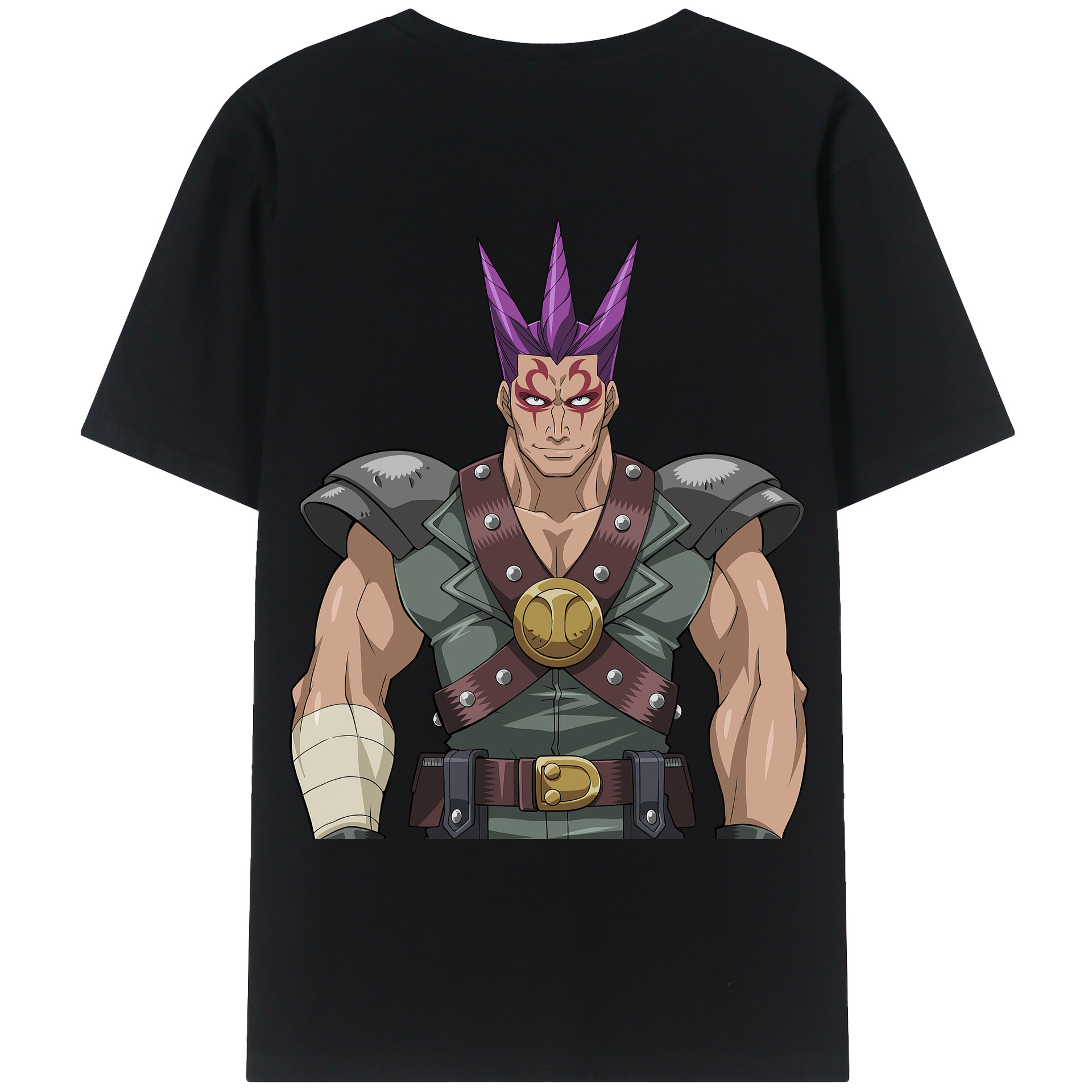 （画像用） 遊☆戯☆王 Yu-Gi-Oh! 綿100％ メンズ半袖Tシャツ（バックプリント） 通気性