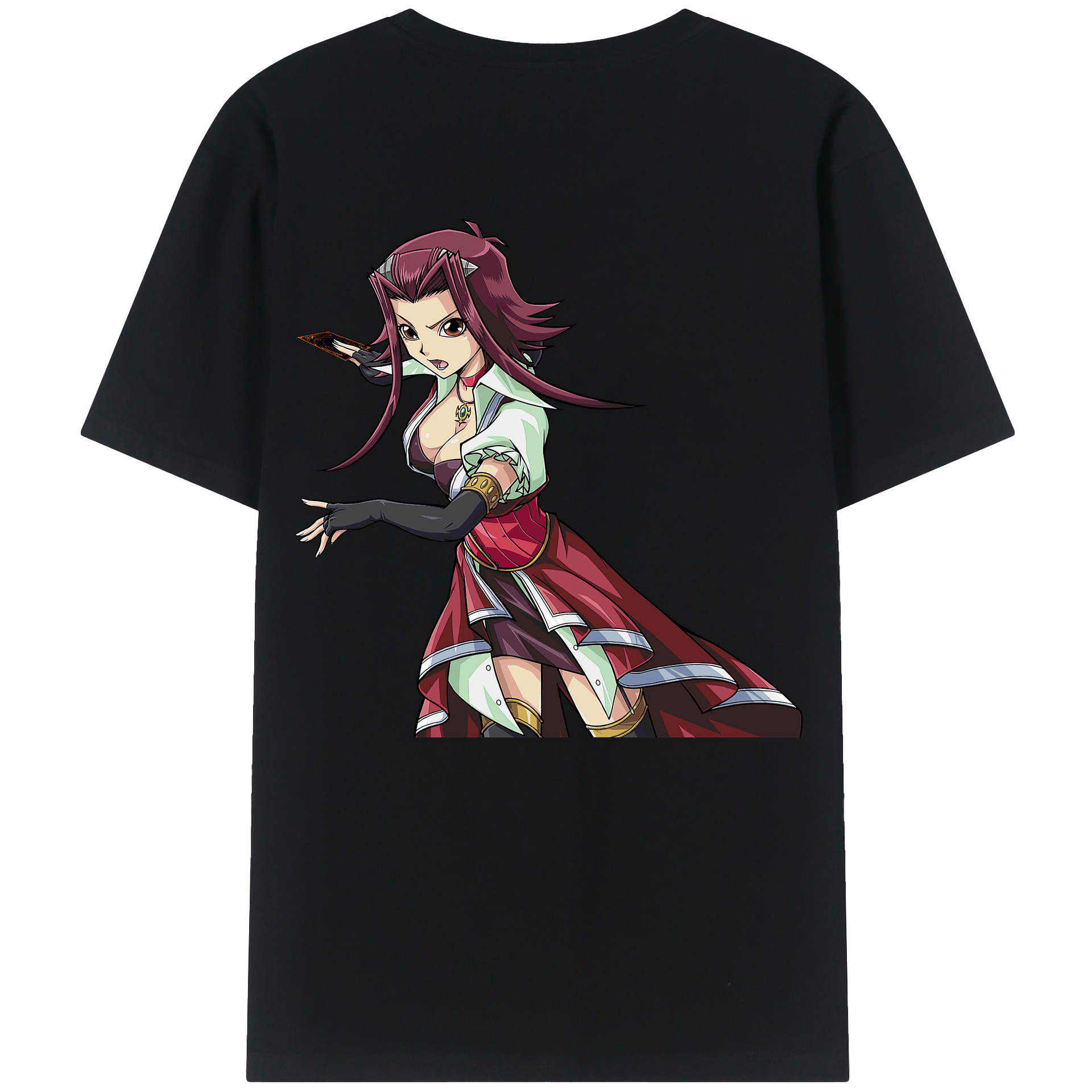 （画像用） 遊☆戯☆王 Yu-Gi-Oh! 綿100％ メンズ半袖Tシャツ（バックプリント） 通気性