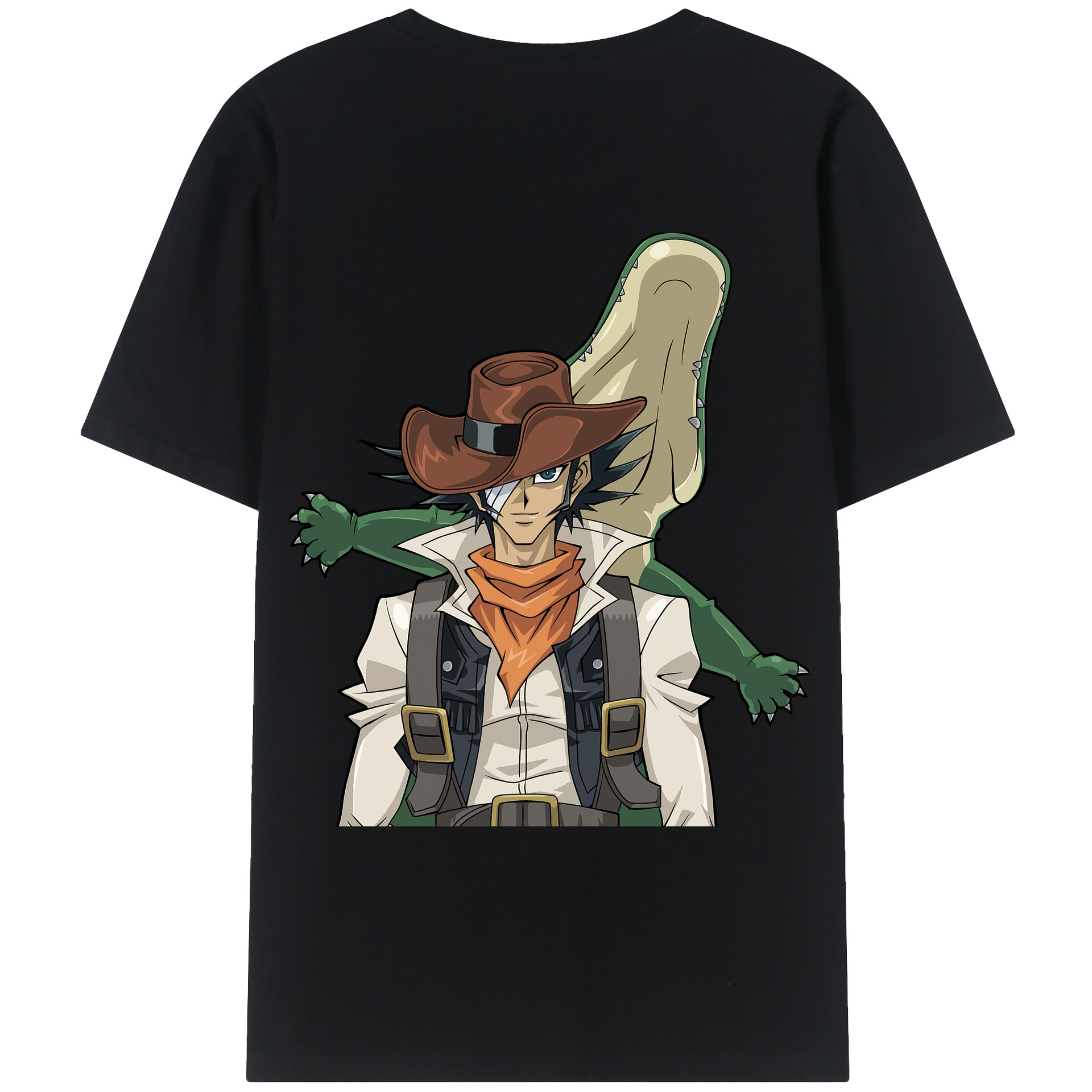 （画像用） 遊☆戯☆王 Yu-Gi-Oh! 綿100％ メンズ半袖Tシャツ（バックプリント） 通気性