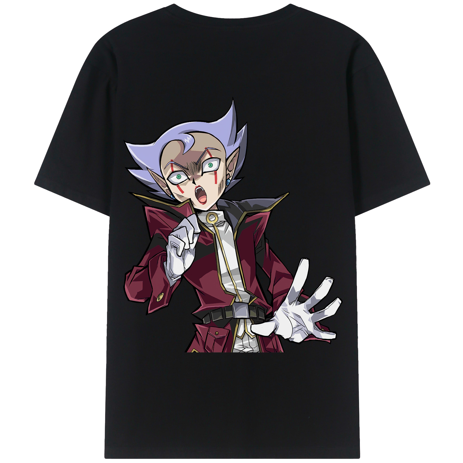 （画像用） 遊☆戯☆王 Yu-Gi-Oh! 綿100％ メンズ半袖Tシャツ（バックプリント） 通気性