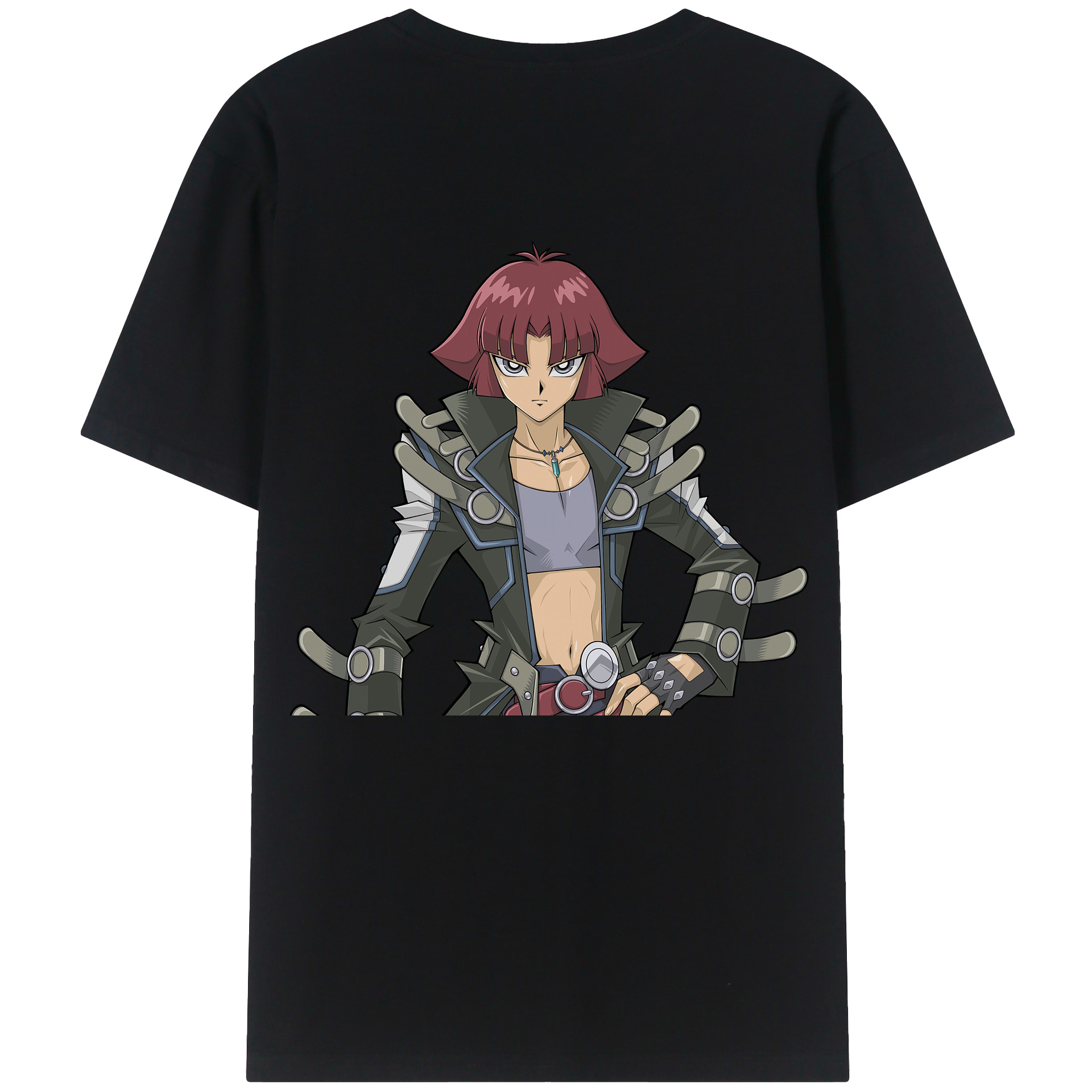 （画像用） 遊☆戯☆王 Yu-Gi-Oh! 綿100％ メンズ半袖Tシャツ（バックプリント） 通気性