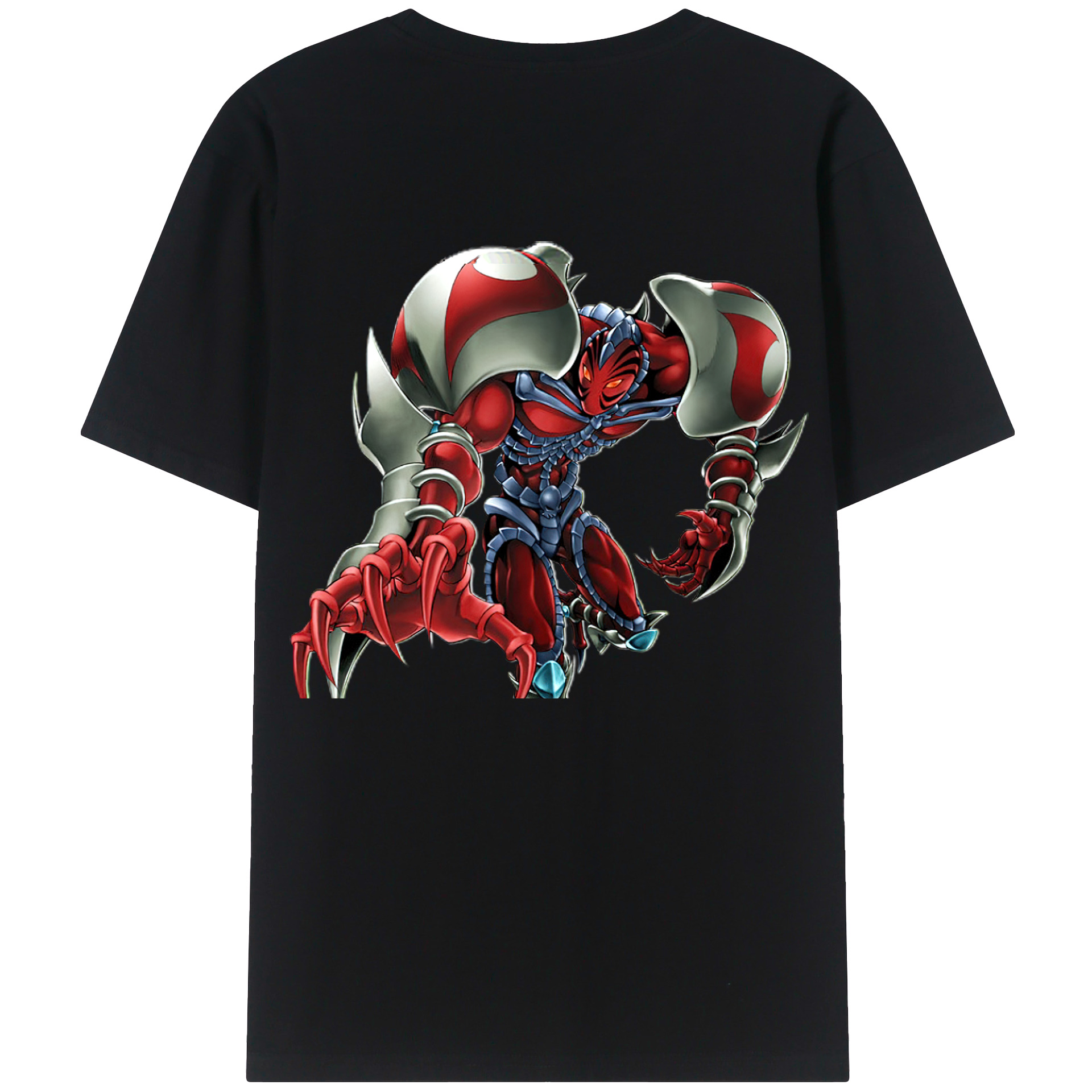 （画像用） 遊☆戯☆王 Yu-Gi-Oh! 綿100％ メンズ半袖Tシャツ（バックプリント） 通気性