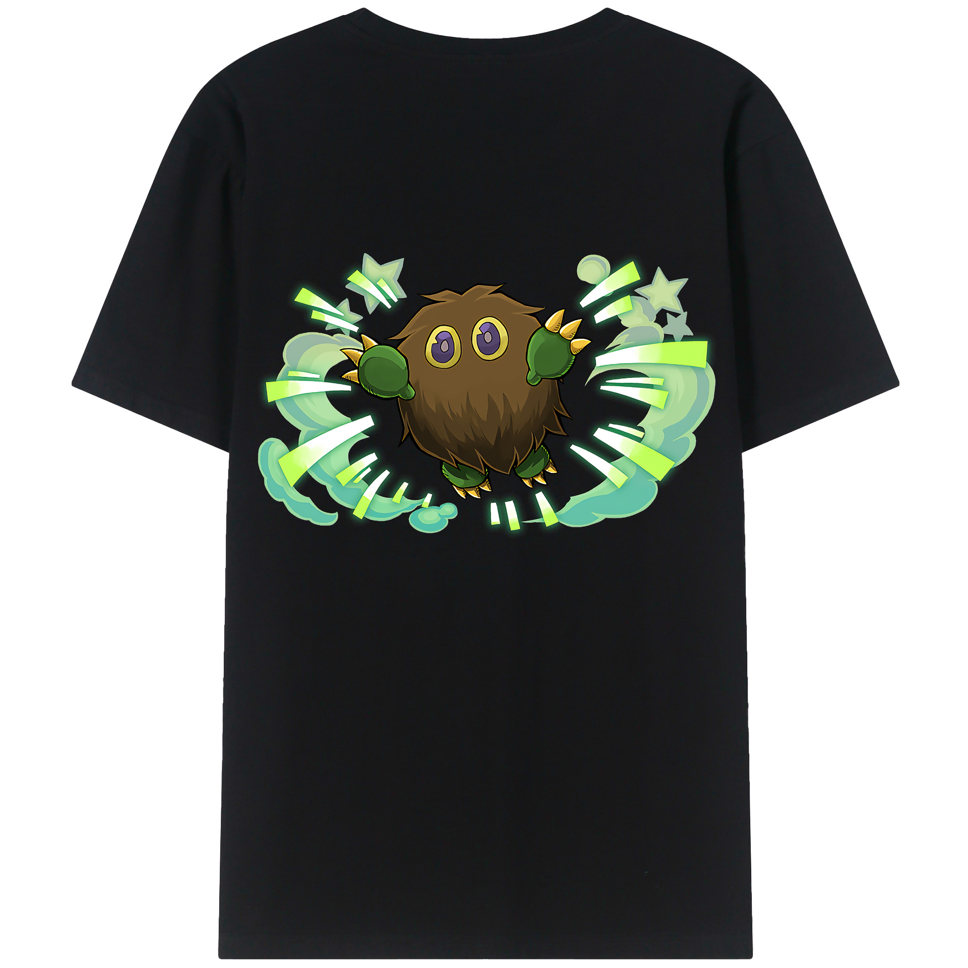 （画像用） 遊☆戯☆王 Yu-Gi-Oh! 綿100％ メンズ半袖Tシャツ（バックプリント） 通気性
