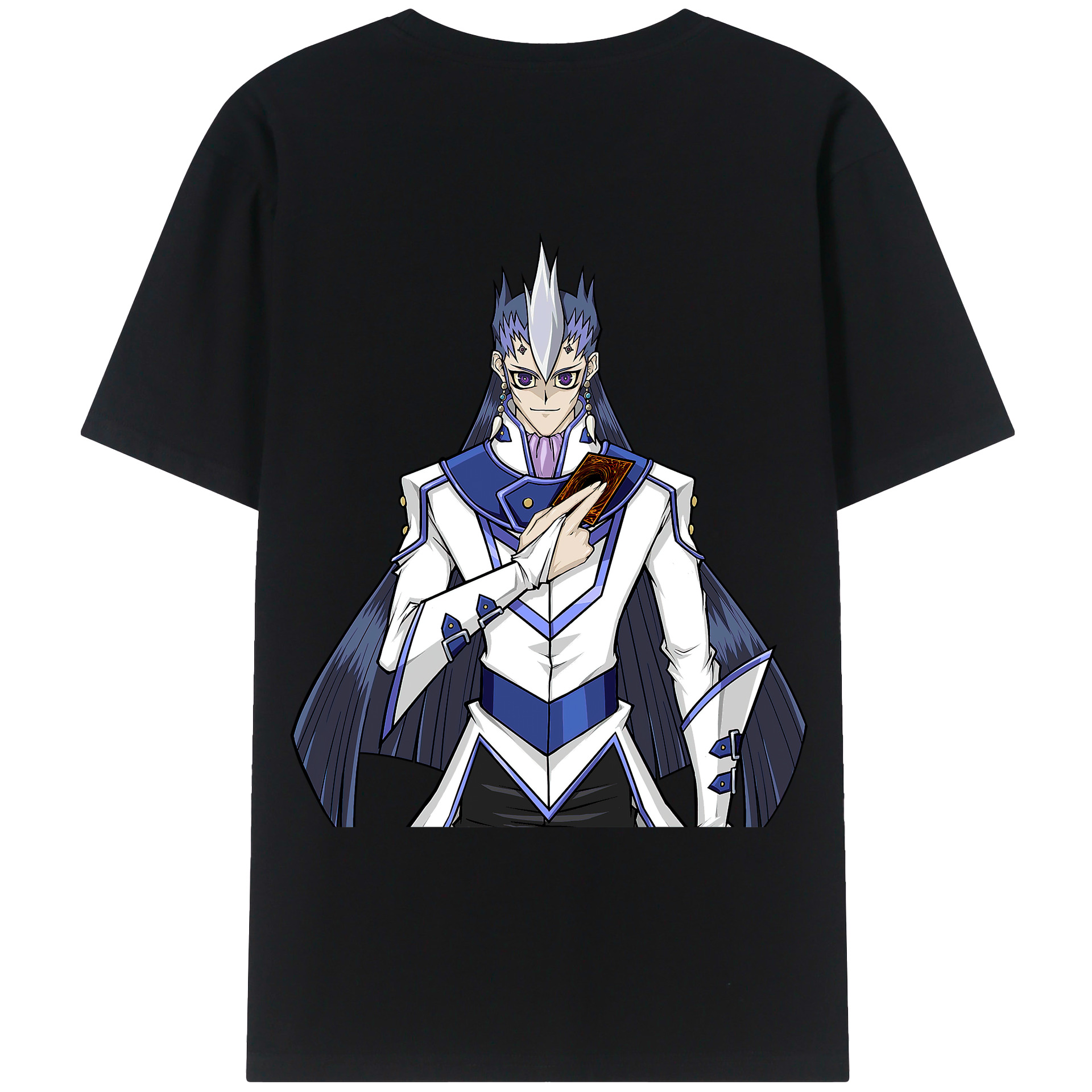 （画像用） 遊☆戯☆王 Yu-Gi-Oh! 綿100％ メンズ半袖Tシャツ（バックプリント） 通気性