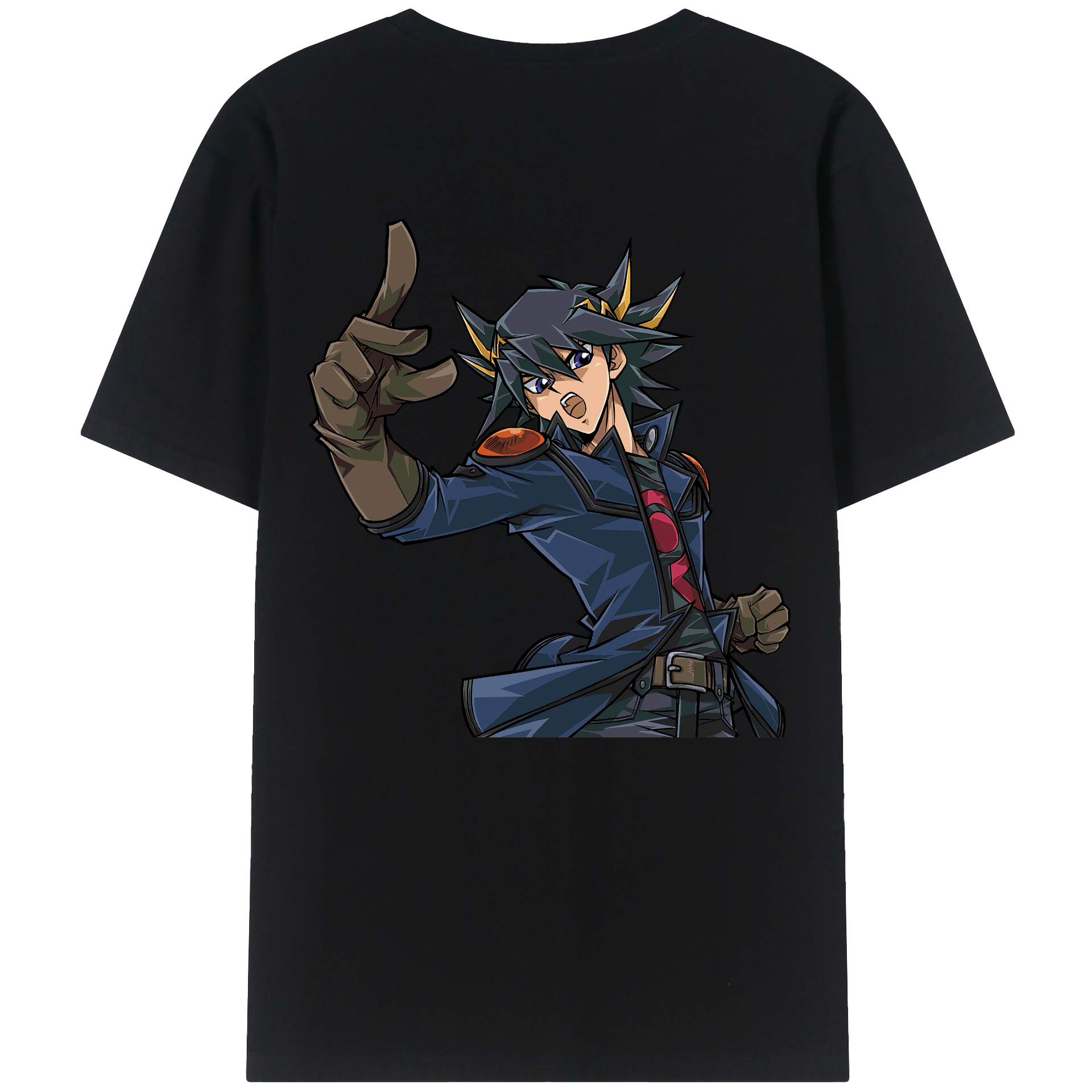 （画像用） 遊☆戯☆王 Yu-Gi-Oh! 綿100％ メンズ半袖Tシャツ（バックプリント） 通気性