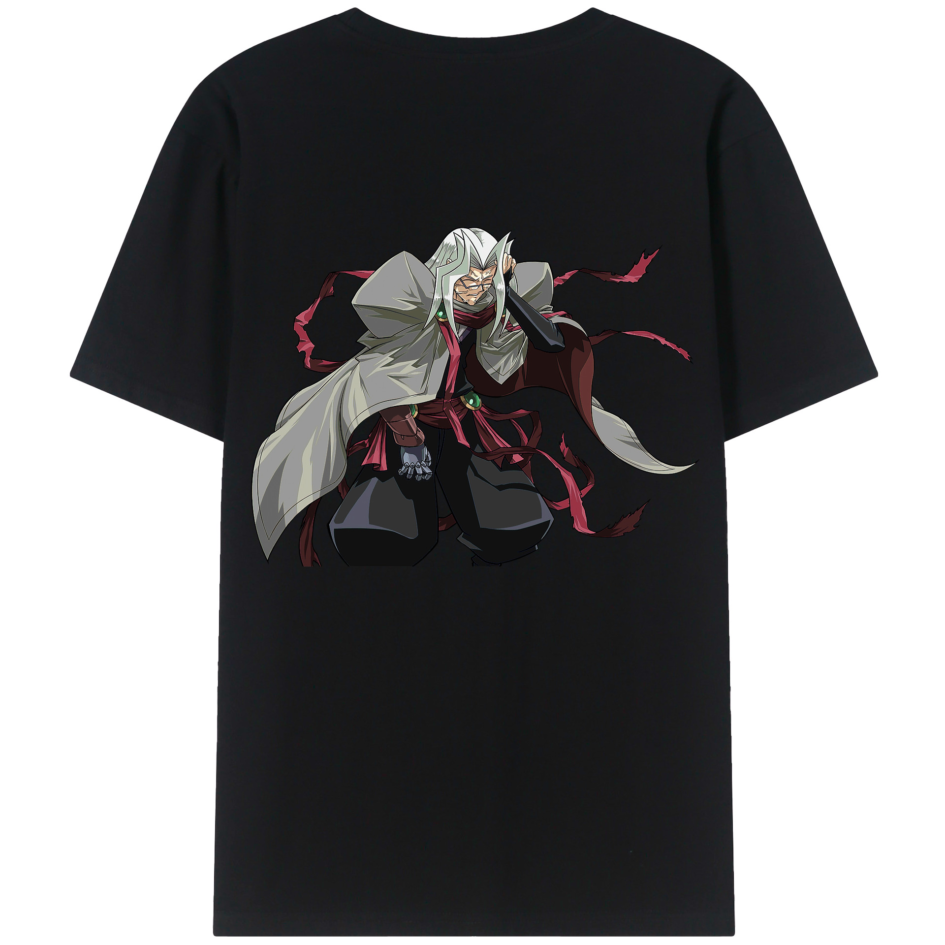 （画像用） 遊☆戯☆王 Yu-Gi-Oh! 綿100％ メンズ半袖Tシャツ（バックプリント） 通気性