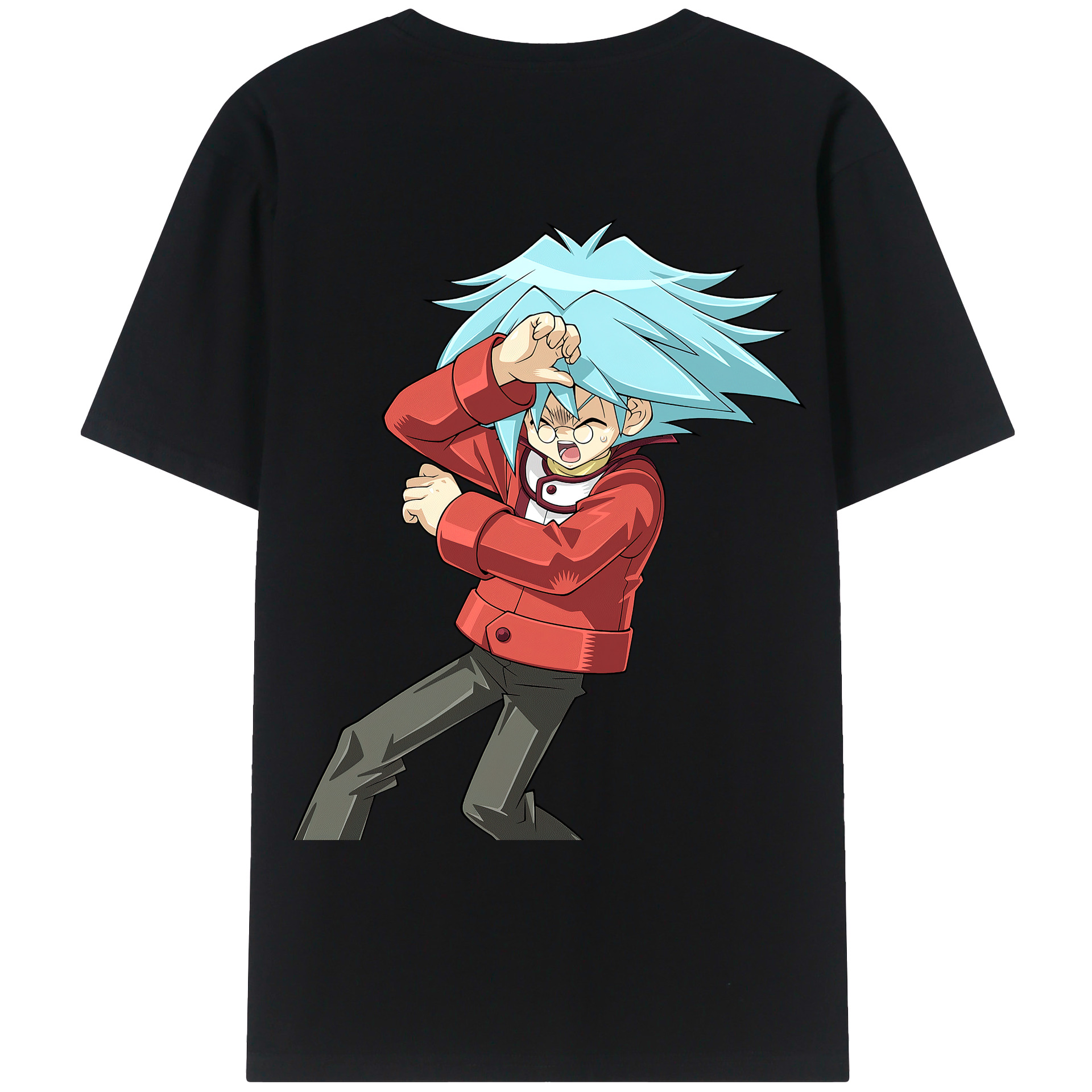 （画像用） 遊☆戯☆王 Yu-Gi-Oh! 綿100％ メンズ半袖Tシャツ（バックプリント） 通気性