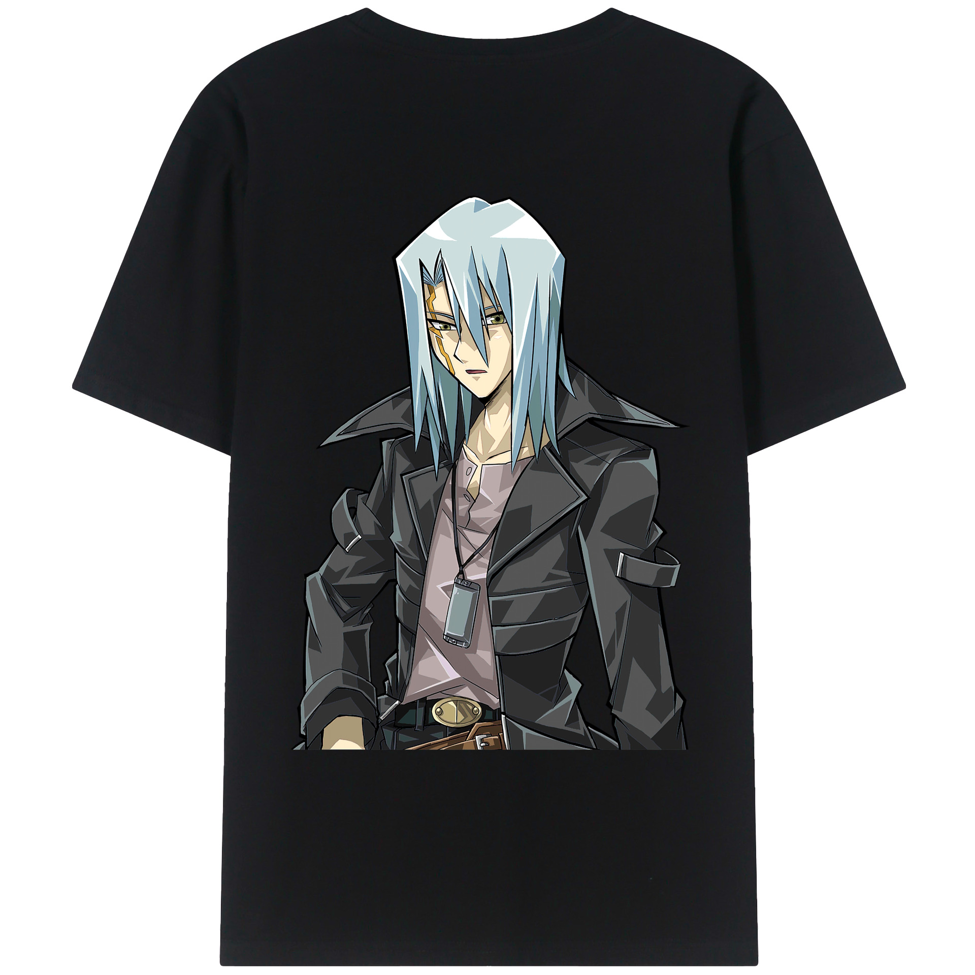 （画像用） 遊☆戯☆王 Yu-Gi-Oh! 綿100％ メンズ半袖Tシャツ（バックプリント） 通気性