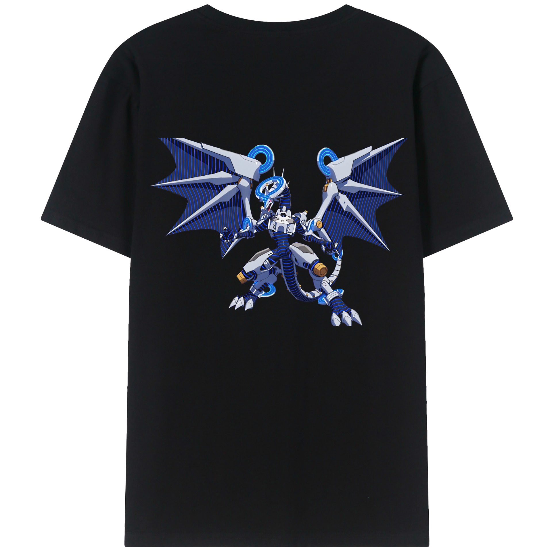 （画像用） 遊☆戯☆王 Yu-Gi-Oh! 綿100％ メンズ半袖Tシャツ（バックプリント） 通気性