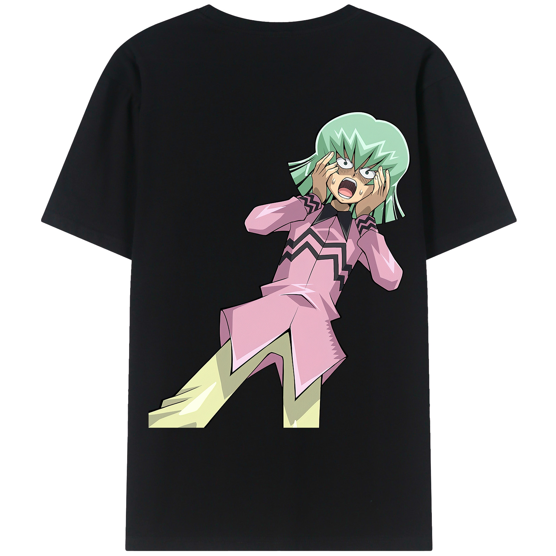 （画像用） 遊☆戯☆王 Yu-Gi-Oh! 綿100％ メンズ半袖Tシャツ（バックプリント） 通気性