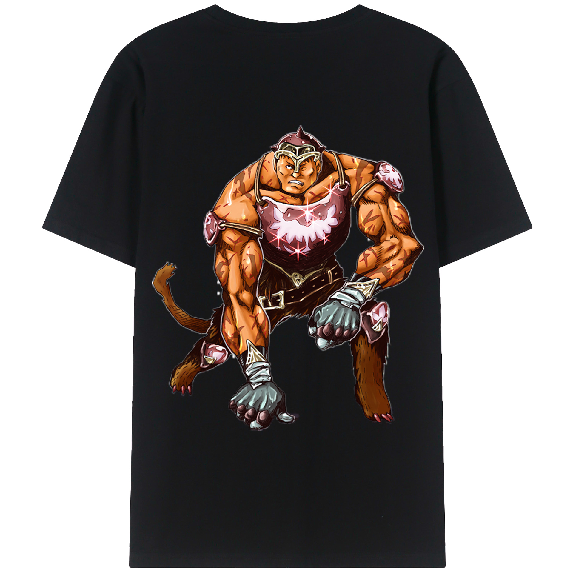 （画像用） 遊☆戯☆王 Yu-Gi-Oh! 綿100％ メンズ半袖Tシャツ（バックプリント） 通気性