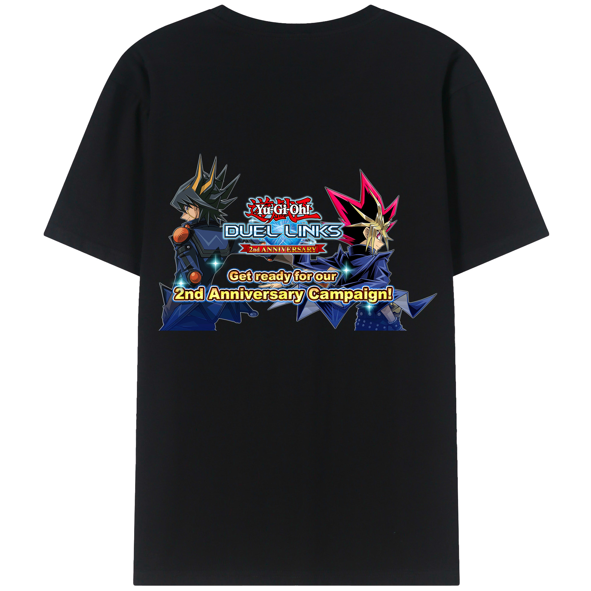 （画像用） 遊☆戯☆王 Yu-Gi-Oh! 綿100％ メンズ半袖Tシャツ（バックプリント） 通気性