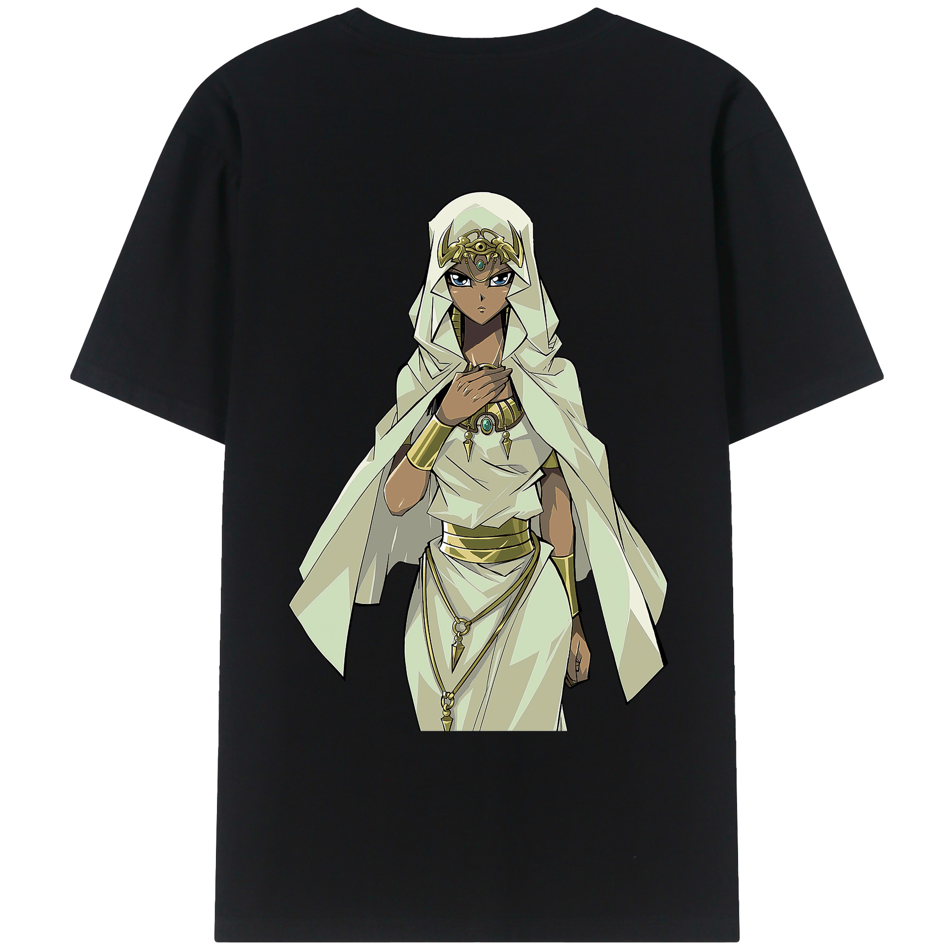 （画像用） 遊☆戯☆王 Yu-Gi-Oh! 綿100％ メンズ半袖Tシャツ（バックプリント） 通気性