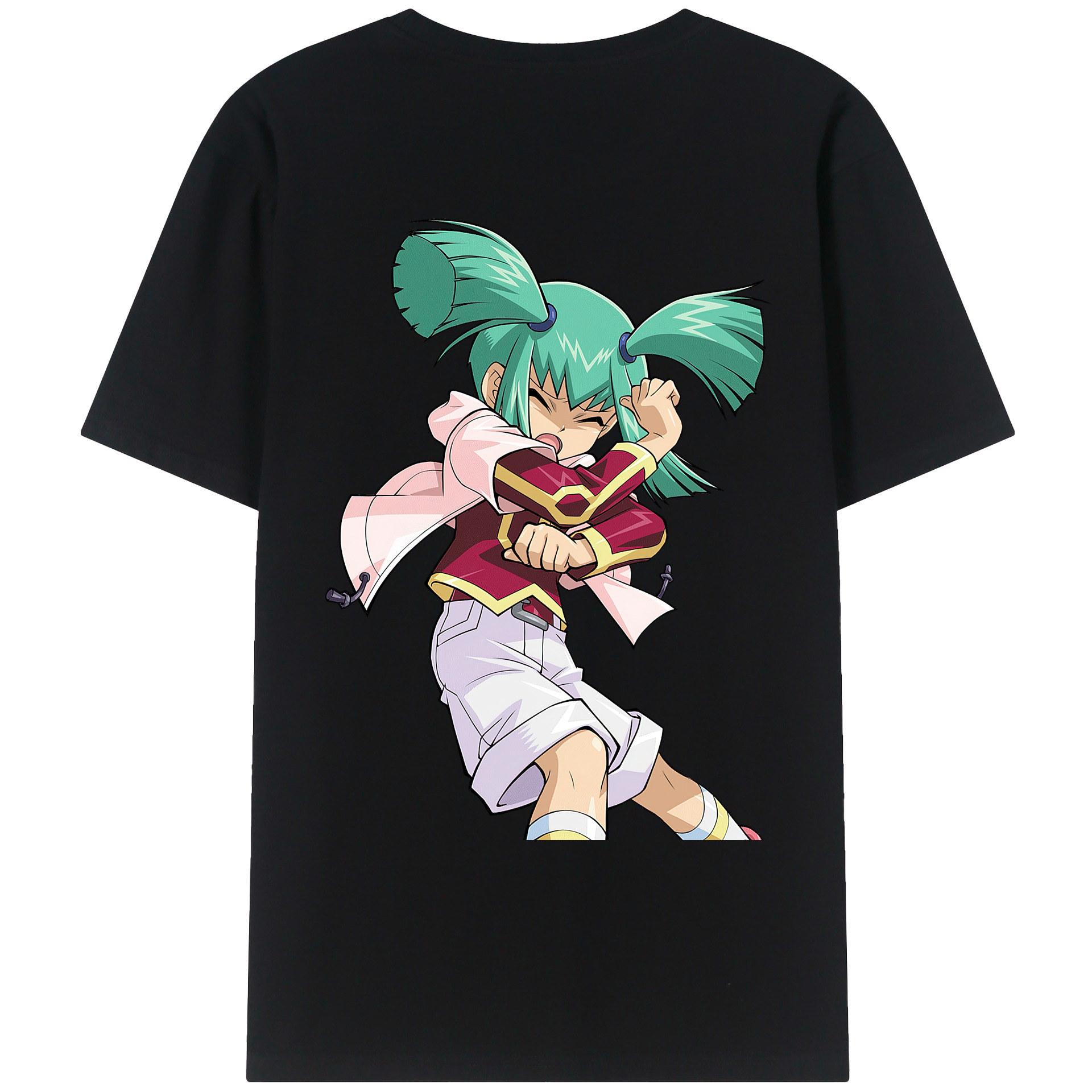 （画像用） 遊☆戯☆王 Yu-Gi-Oh! 綿100％ メンズ半袖Tシャツ（バックプリント） 通気性