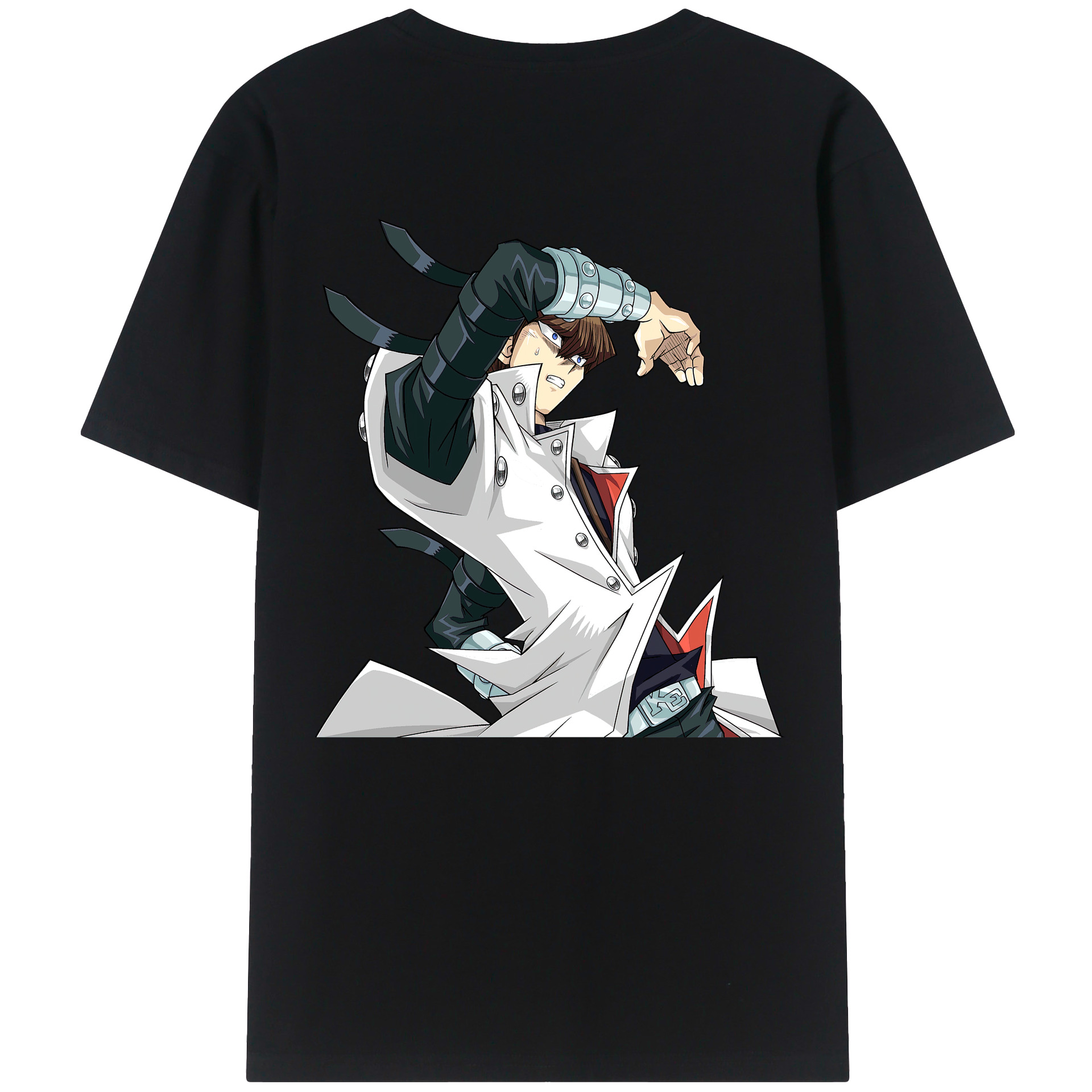 （画像用） 遊☆戯☆王 Yu-Gi-Oh! 綿100％ メンズ半袖Tシャツ（バックプリント） 通気性