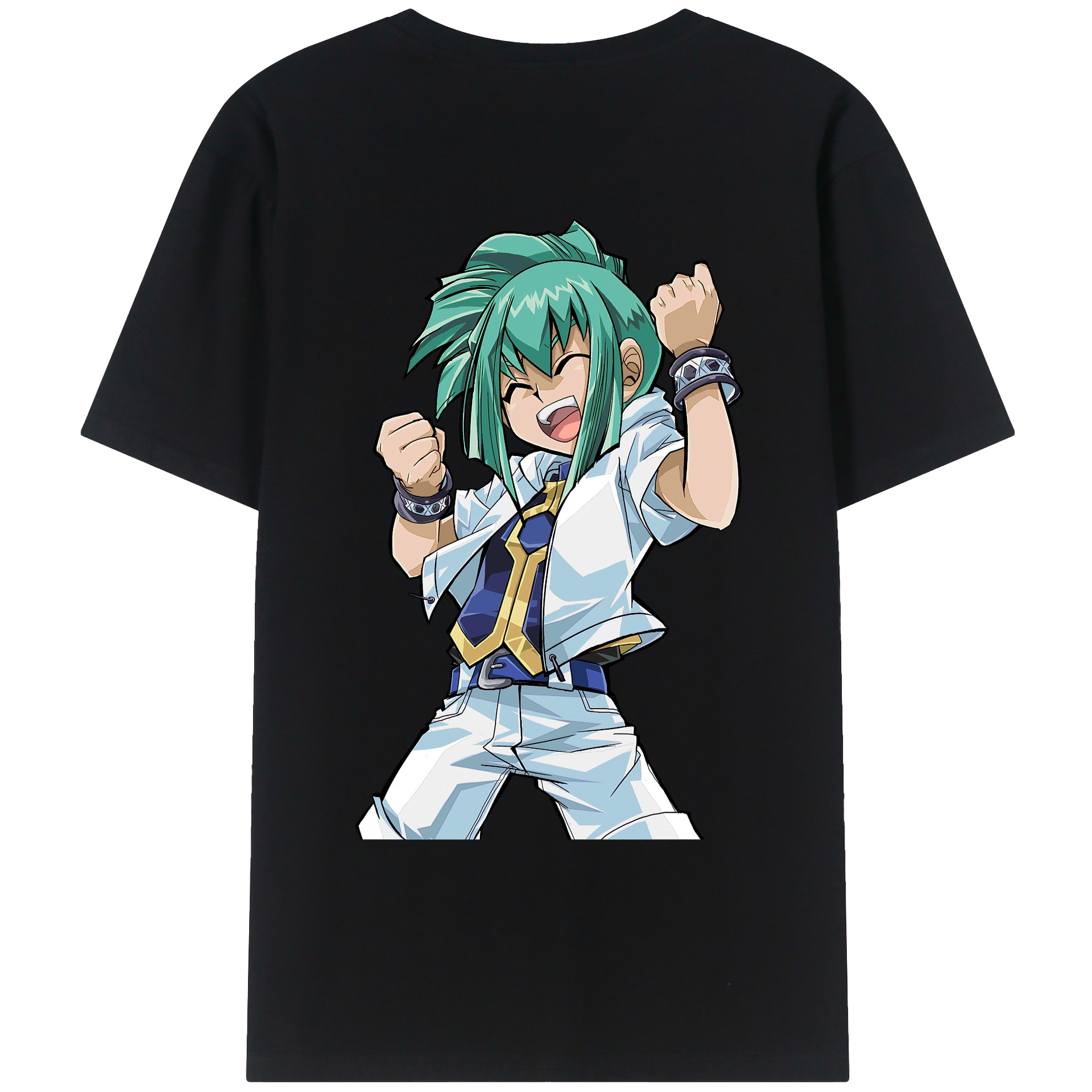 （画像用） 遊☆戯☆王 Yu-Gi-Oh! 綿100％ メンズ半袖Tシャツ（バックプリント） 通気性