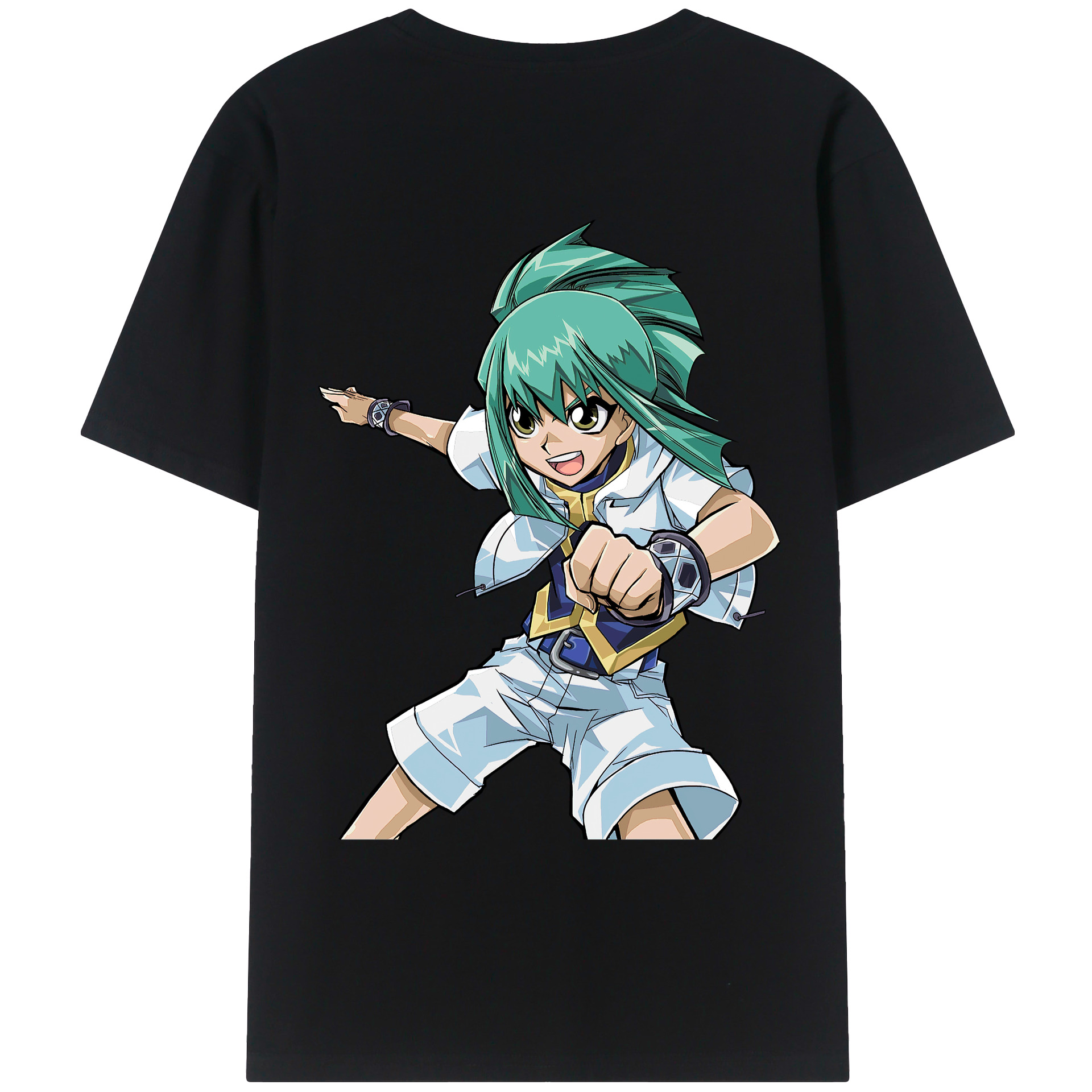 （画像用） 遊☆戯☆王 Yu-Gi-Oh! 綿100％ メンズ半袖Tシャツ（バックプリント） 通気性