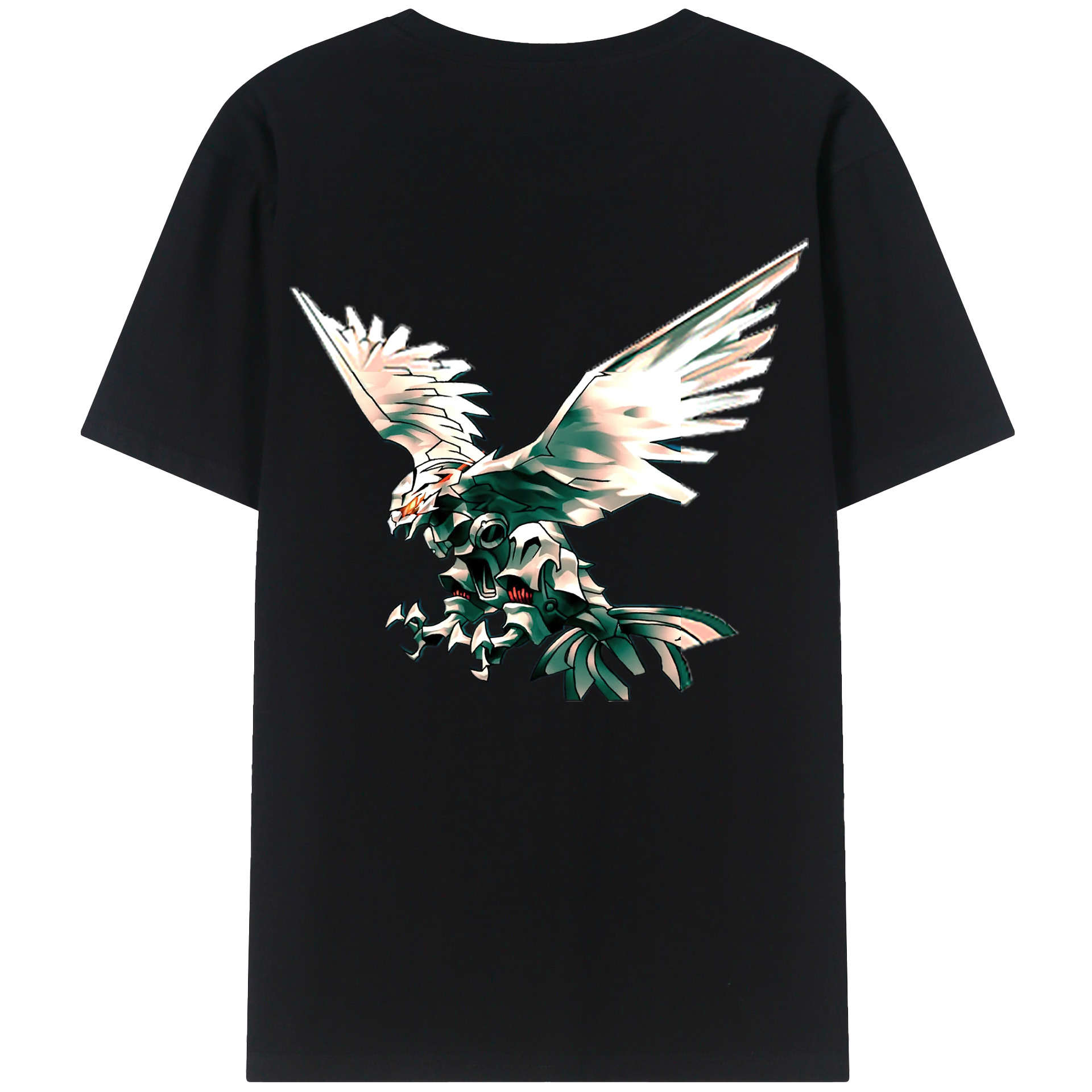 （画像用） 遊☆戯☆王 Yu-Gi-Oh! 綿100％ メンズ半袖Tシャツ（バックプリント） 通気性