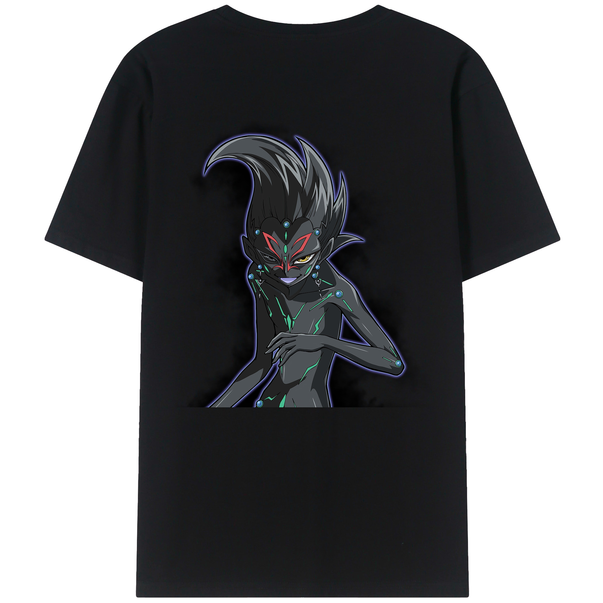 （画像用） 遊☆戯☆王 Yu-Gi-Oh! 綿100％ メンズ半袖Tシャツ（バックプリント） 通気性
