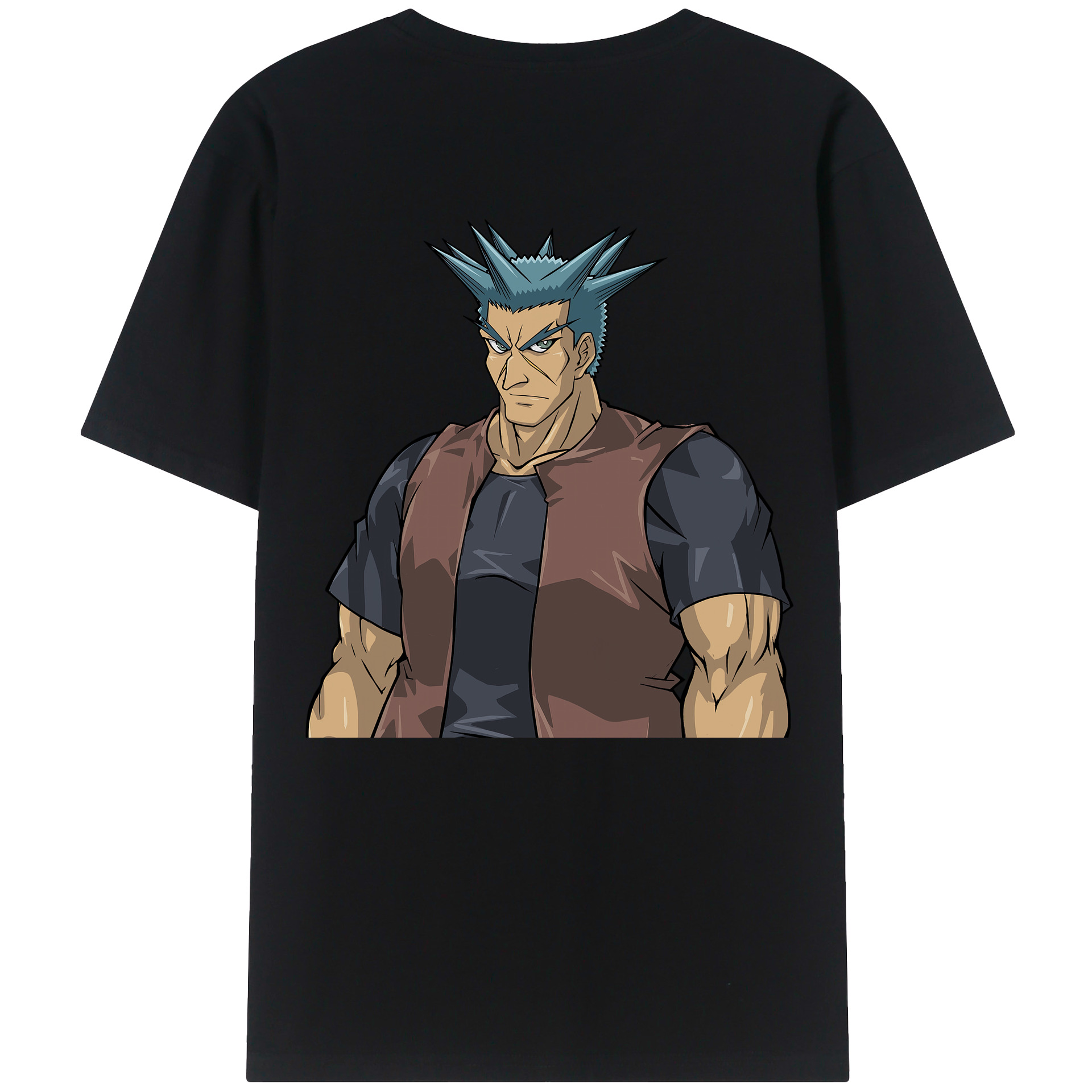 （画像用） 遊☆戯☆王 Yu-Gi-Oh! 綿100％ メンズ半袖Tシャツ（バックプリント） 通気性