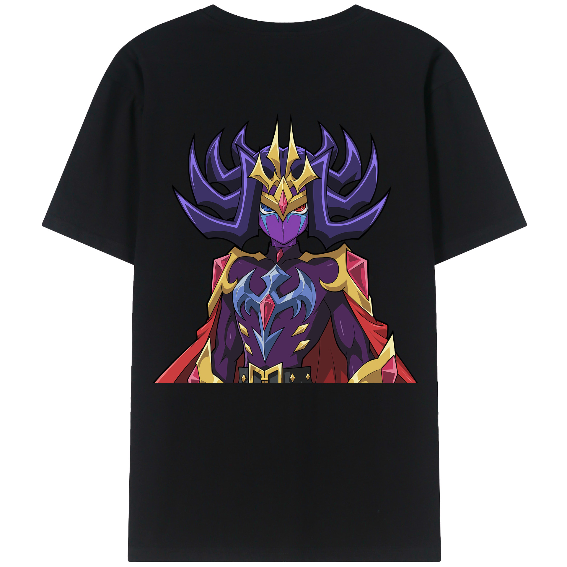（画像用） 遊☆戯☆王 Yu-Gi-Oh! 綿100％ メンズ半袖Tシャツ（バックプリント） 通気性