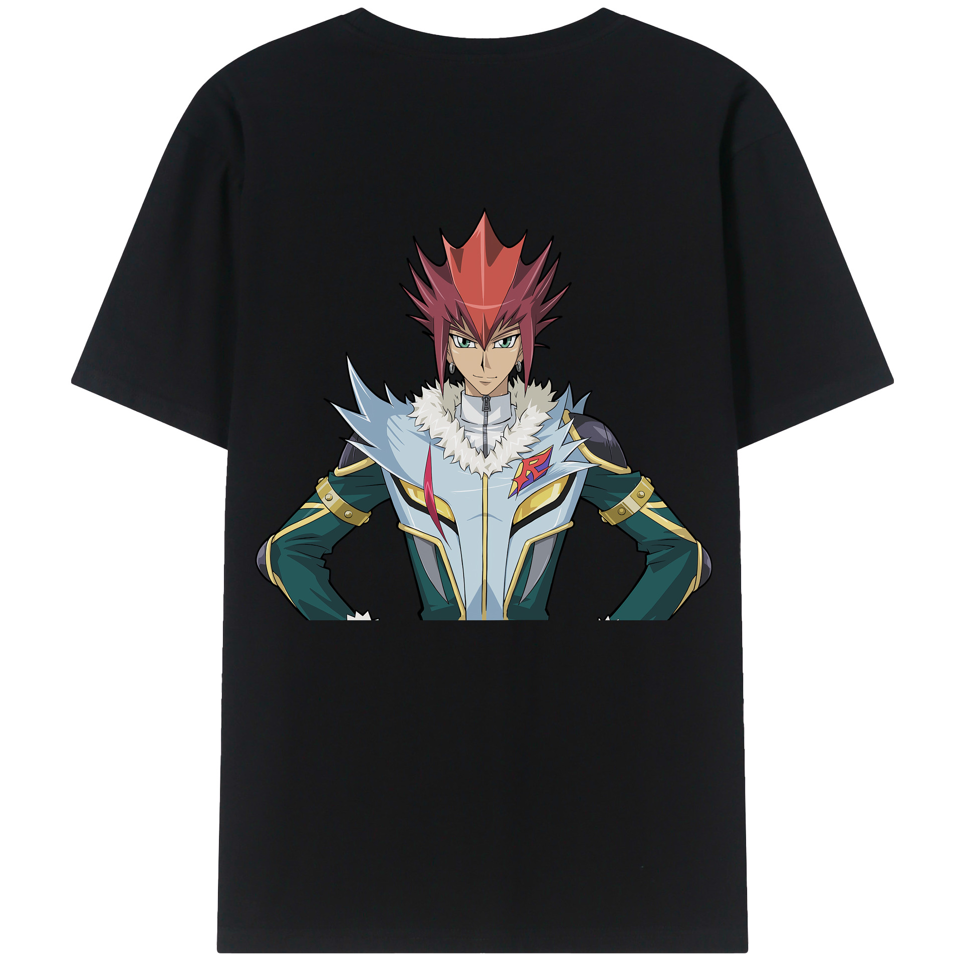 （画像用） 遊☆戯☆王 Yu-Gi-Oh! 綿100％ メンズ半袖Tシャツ（バックプリント） 通気性