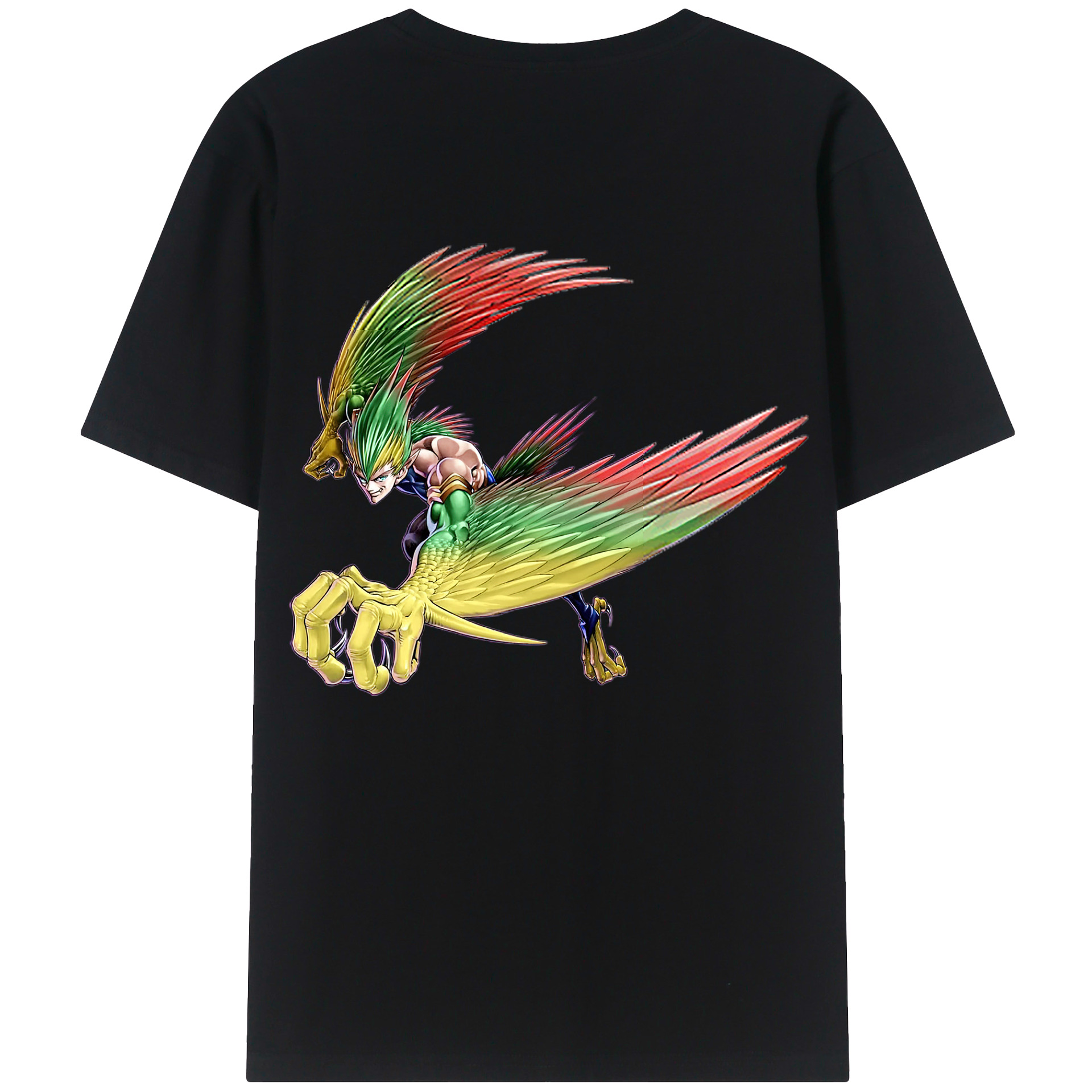 （画像用） 遊☆戯☆王 Yu-Gi-Oh! 綿100％ メンズ半袖Tシャツ（バックプリント） 通気性