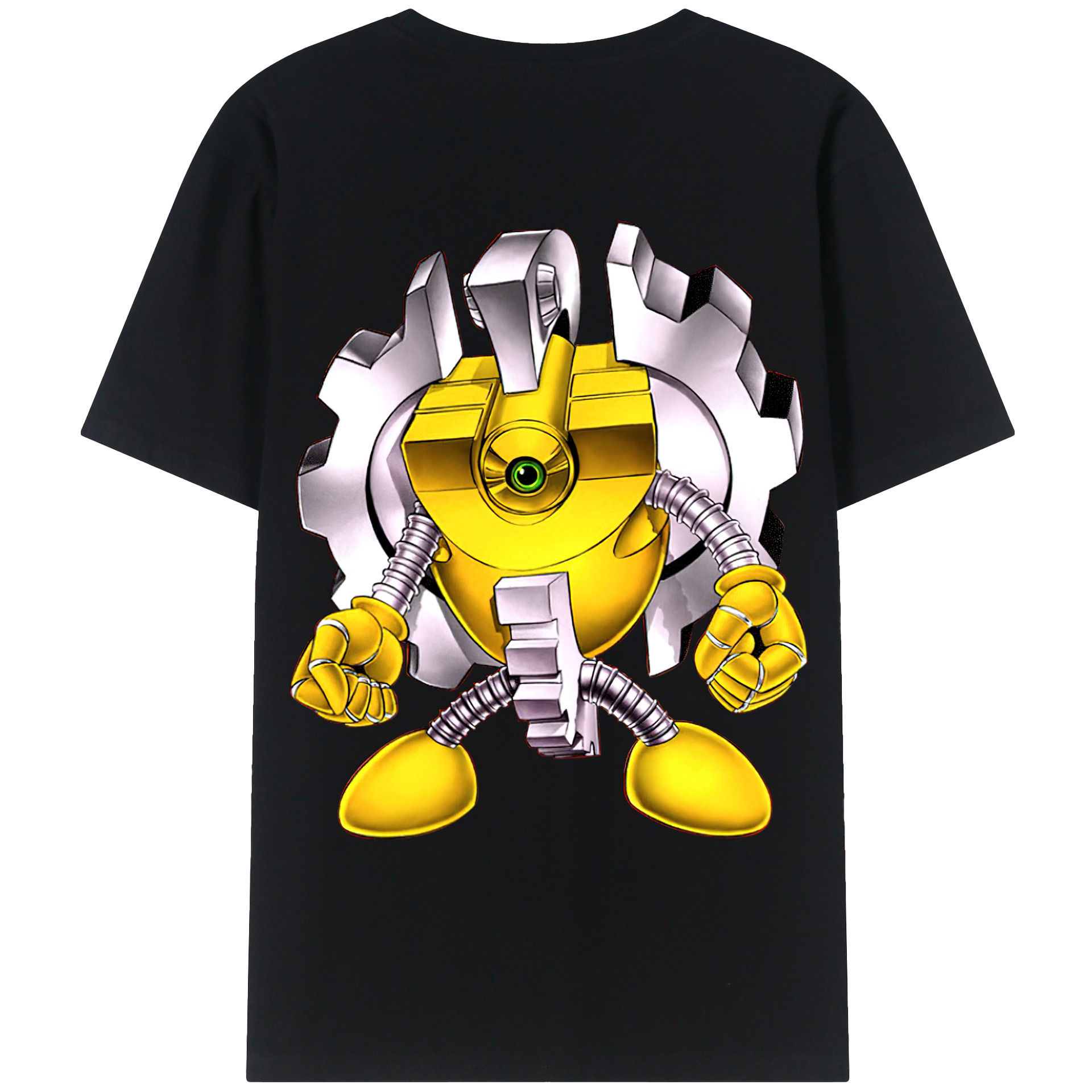 （画像用） 遊☆戯☆王 Yu-Gi-Oh! 綿100％ メンズ半袖Tシャツ（バックプリント） 通気性