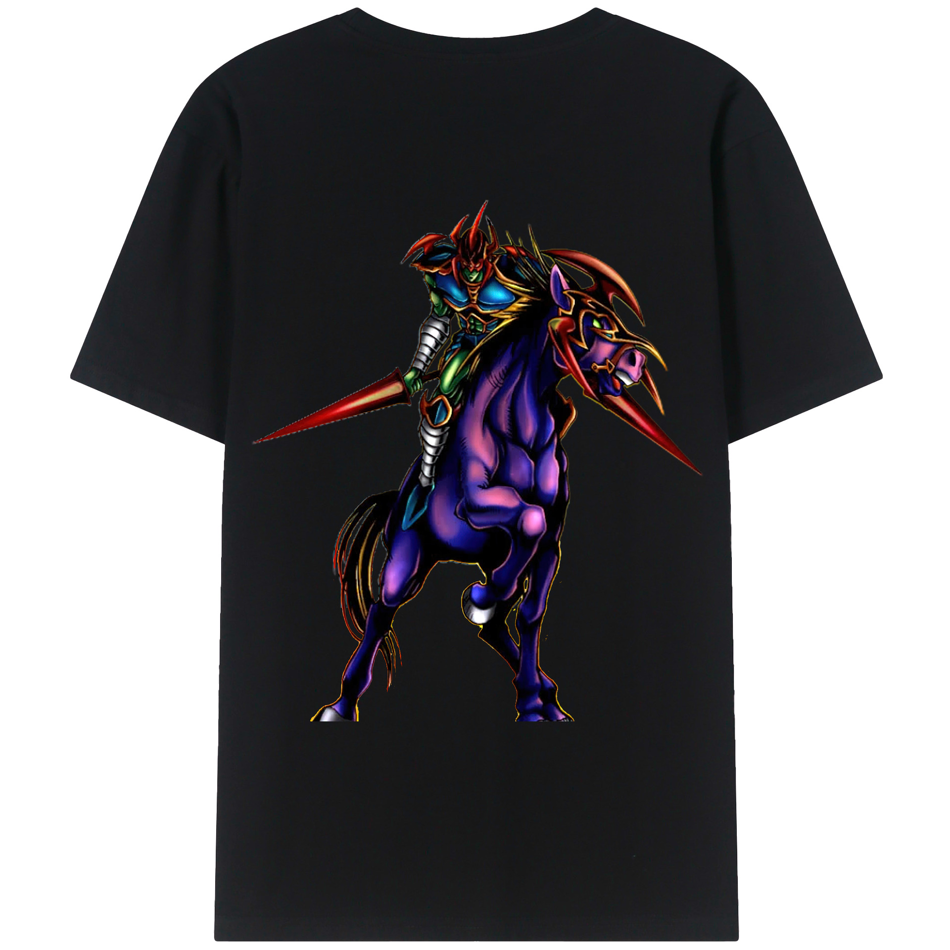 （画像用） 遊☆戯☆王 Yu-Gi-Oh! 綿100％ メンズ半袖Tシャツ（バックプリント） 通気性