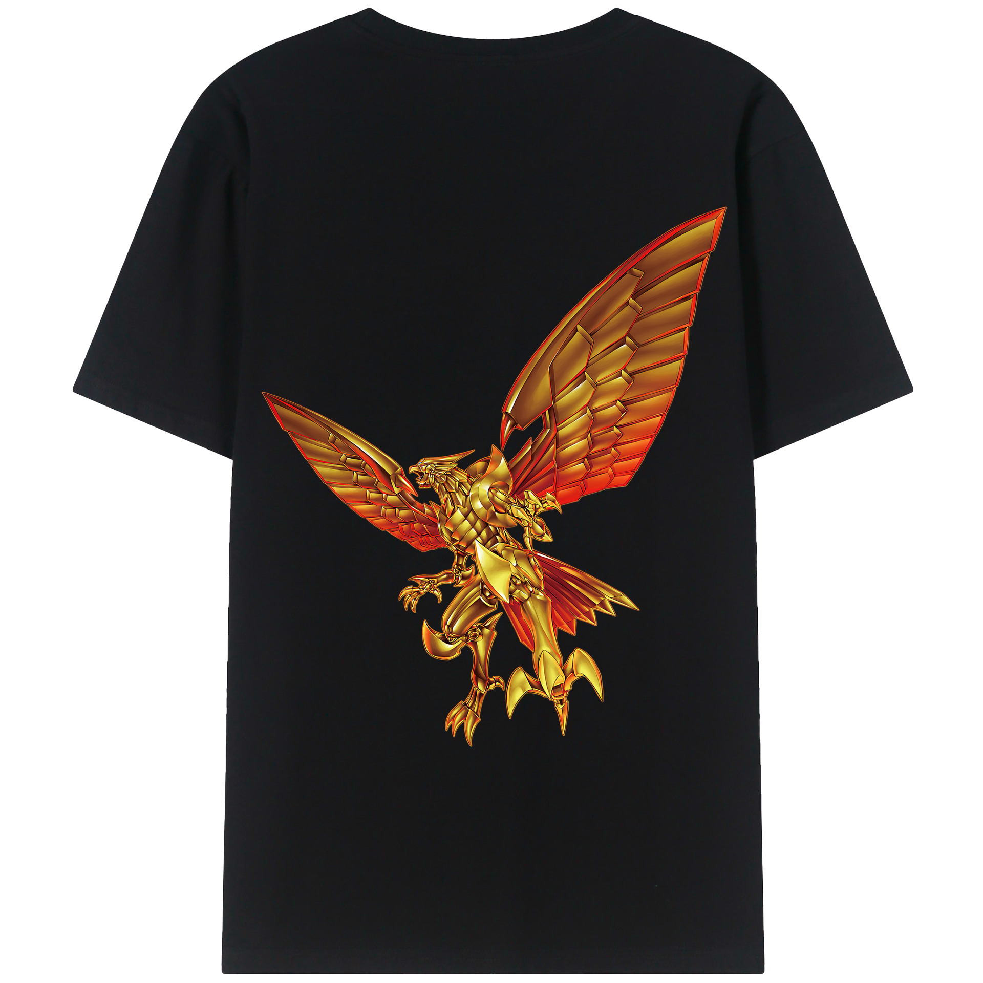 （画像用） 遊☆戯☆王 Yu-Gi-Oh! 綿100％ メンズ半袖Tシャツ（バックプリント） 通気性