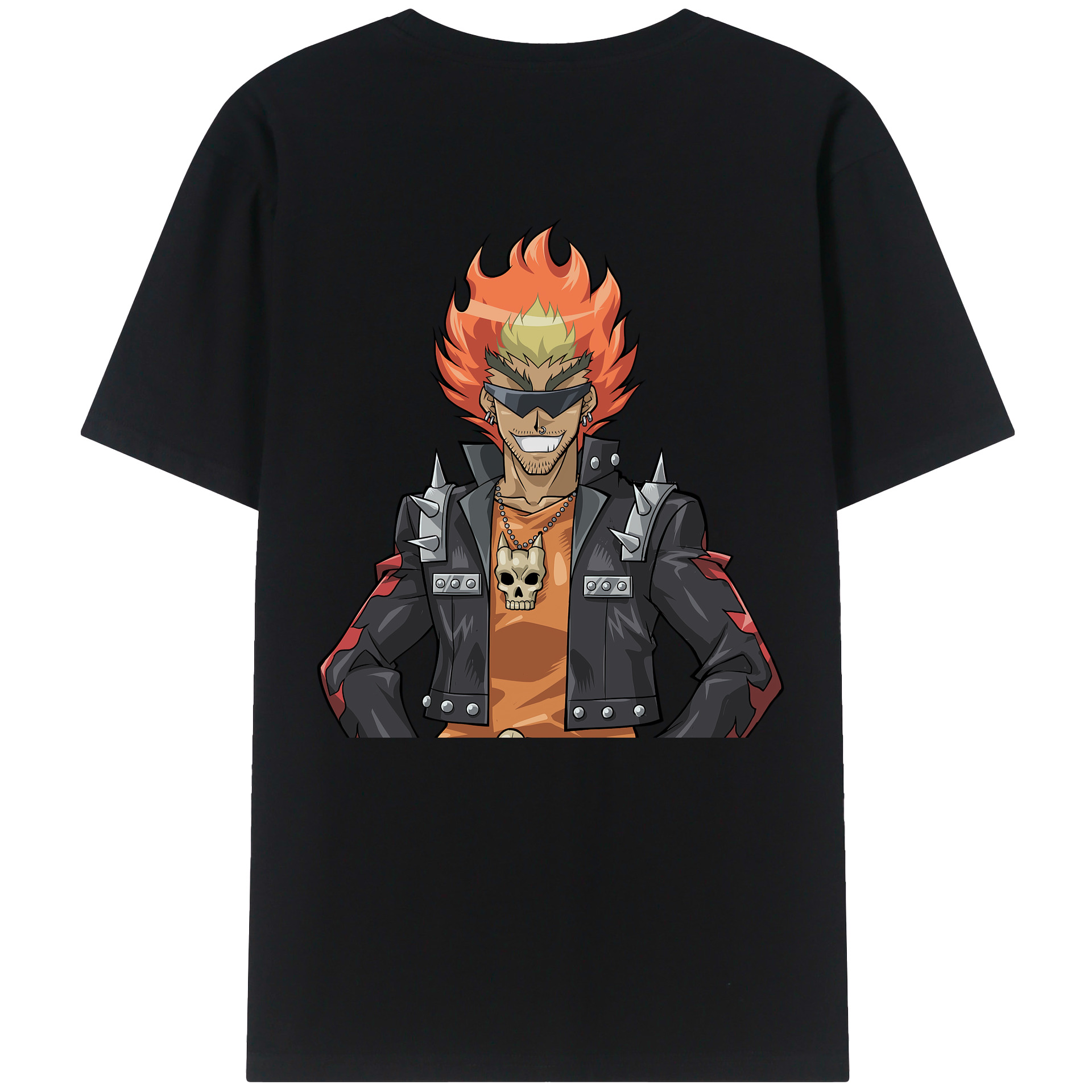 （画像用） 遊☆戯☆王 Yu-Gi-Oh! 綿100％ メンズ半袖Tシャツ（バックプリント） 通気性