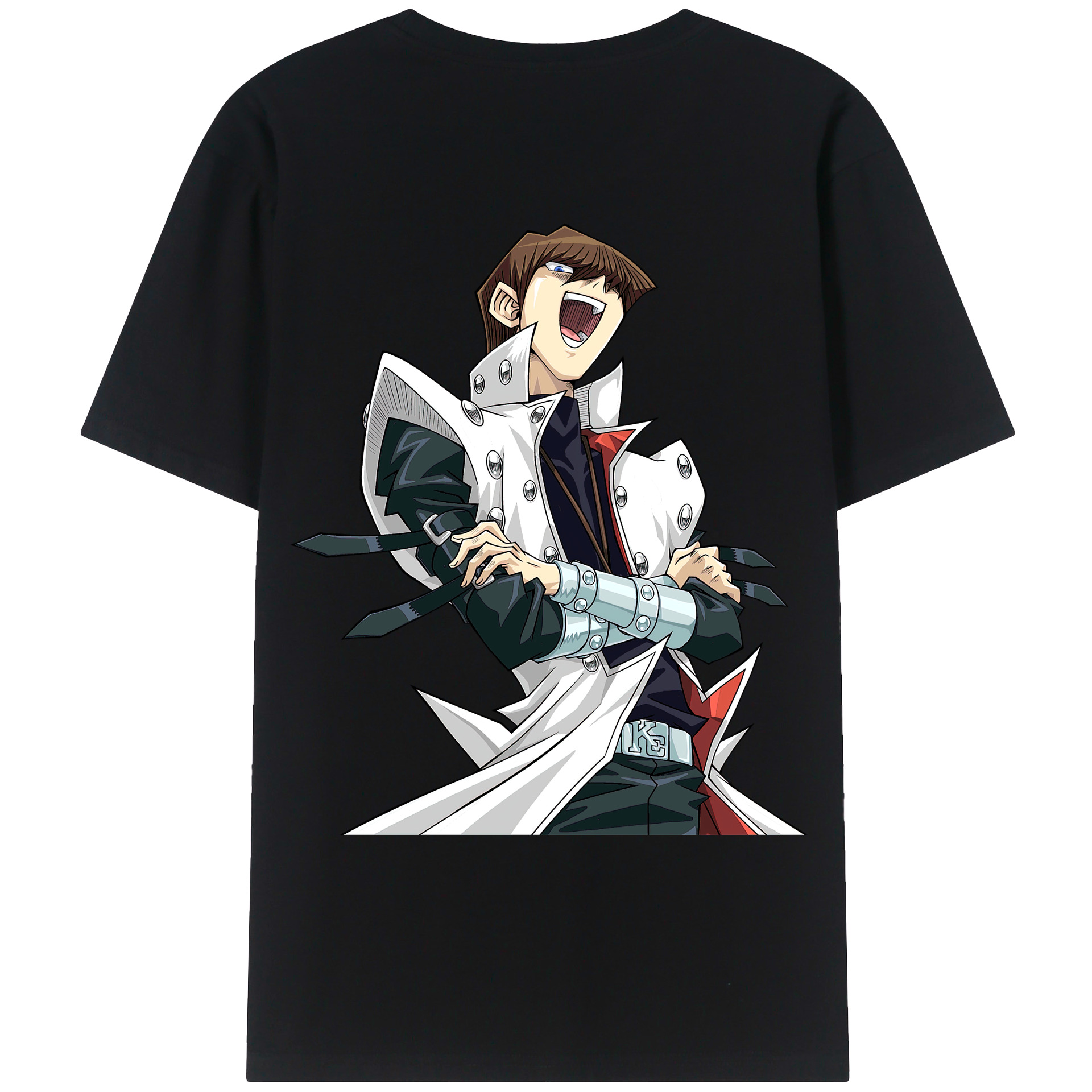 （画像用） 遊☆戯☆王 Yu-Gi-Oh! 綿100％ メンズ半袖Tシャツ（バックプリント） 通気性