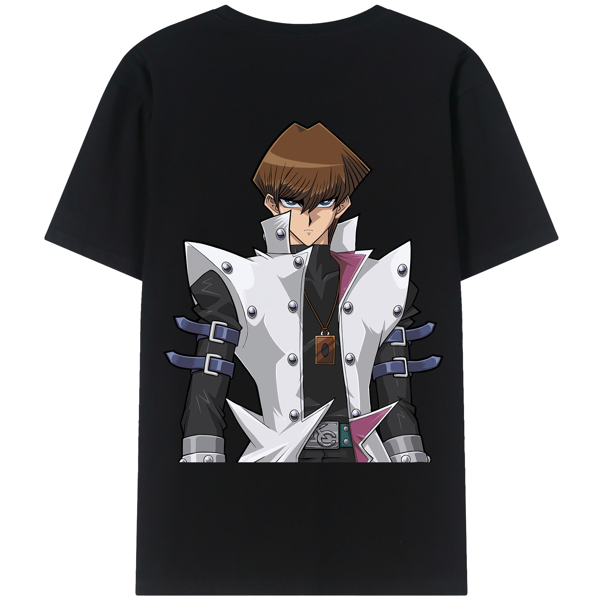 （画像用） 遊☆戯☆王 Yu-Gi-Oh! 綿100％ メンズ半袖Tシャツ（バックプリント） 通気性