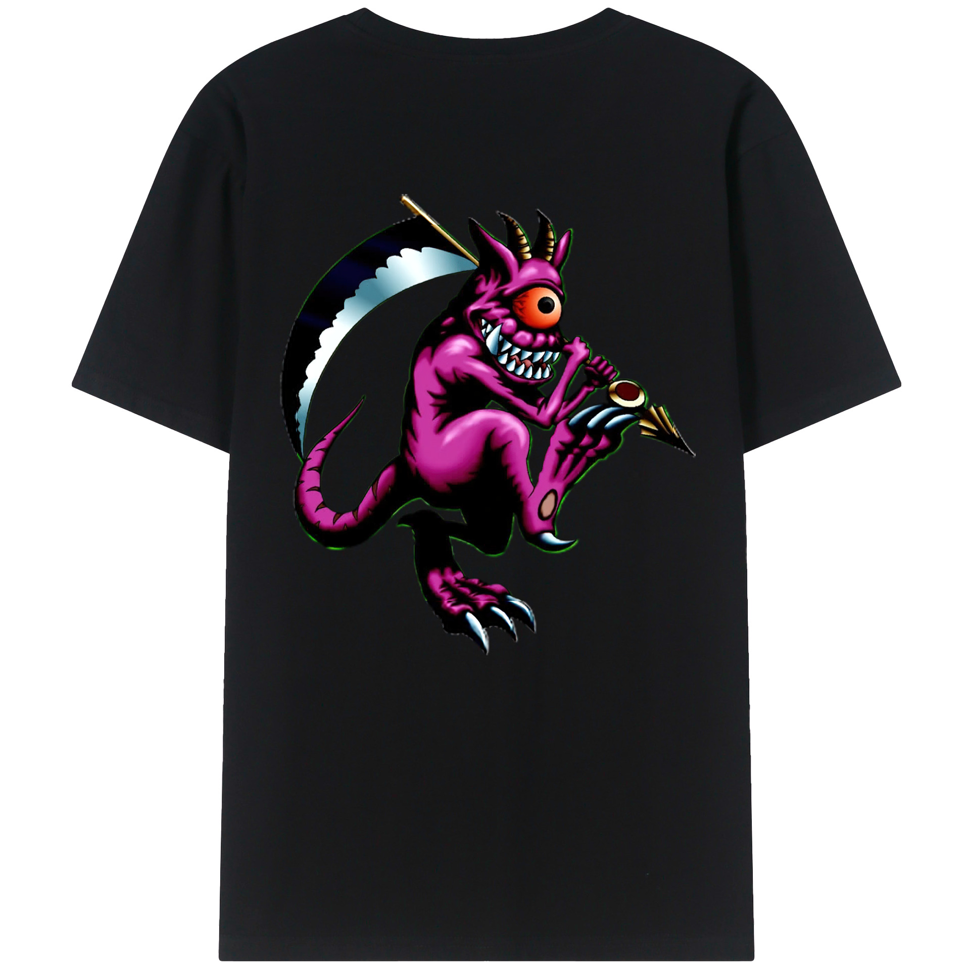 （画像用） 遊☆戯☆王 Yu-Gi-Oh! 綿100％ メンズ半袖Tシャツ（バックプリント） 通気性