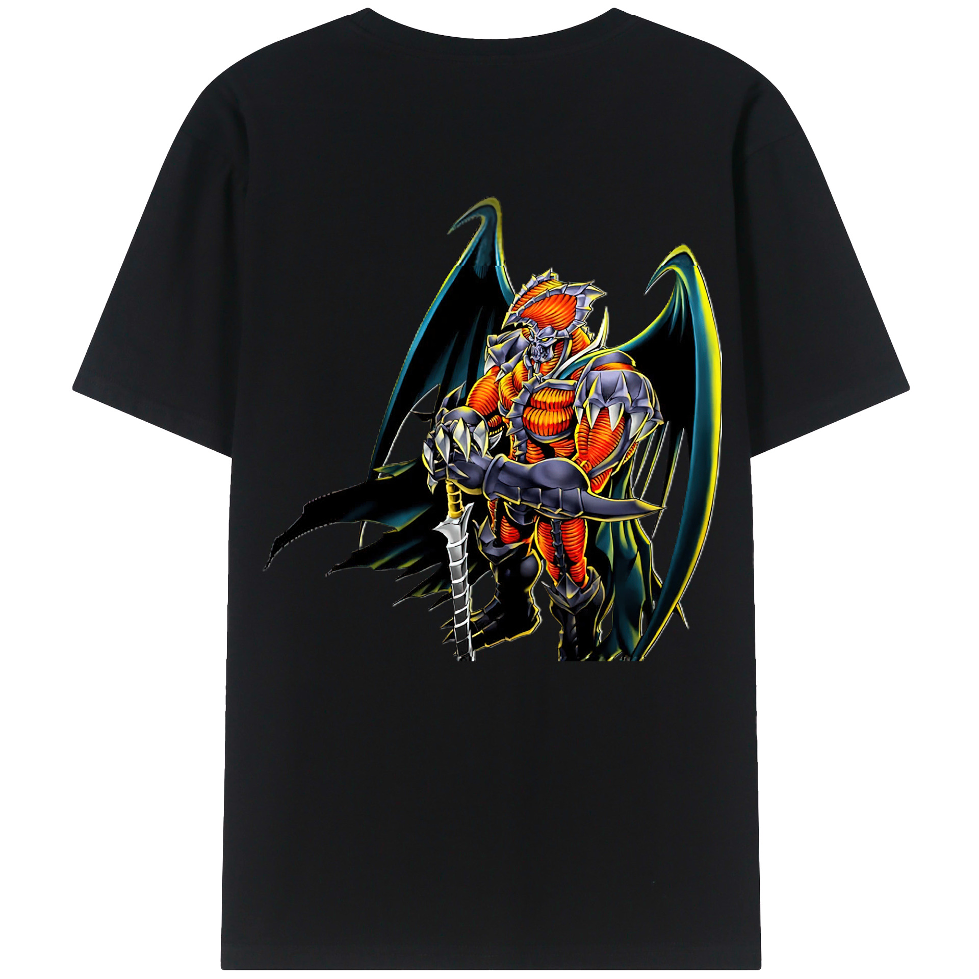 （画像用） 遊☆戯☆王 Yu-Gi-Oh! 綿100％ メンズ半袖Tシャツ（バックプリント） 通気性