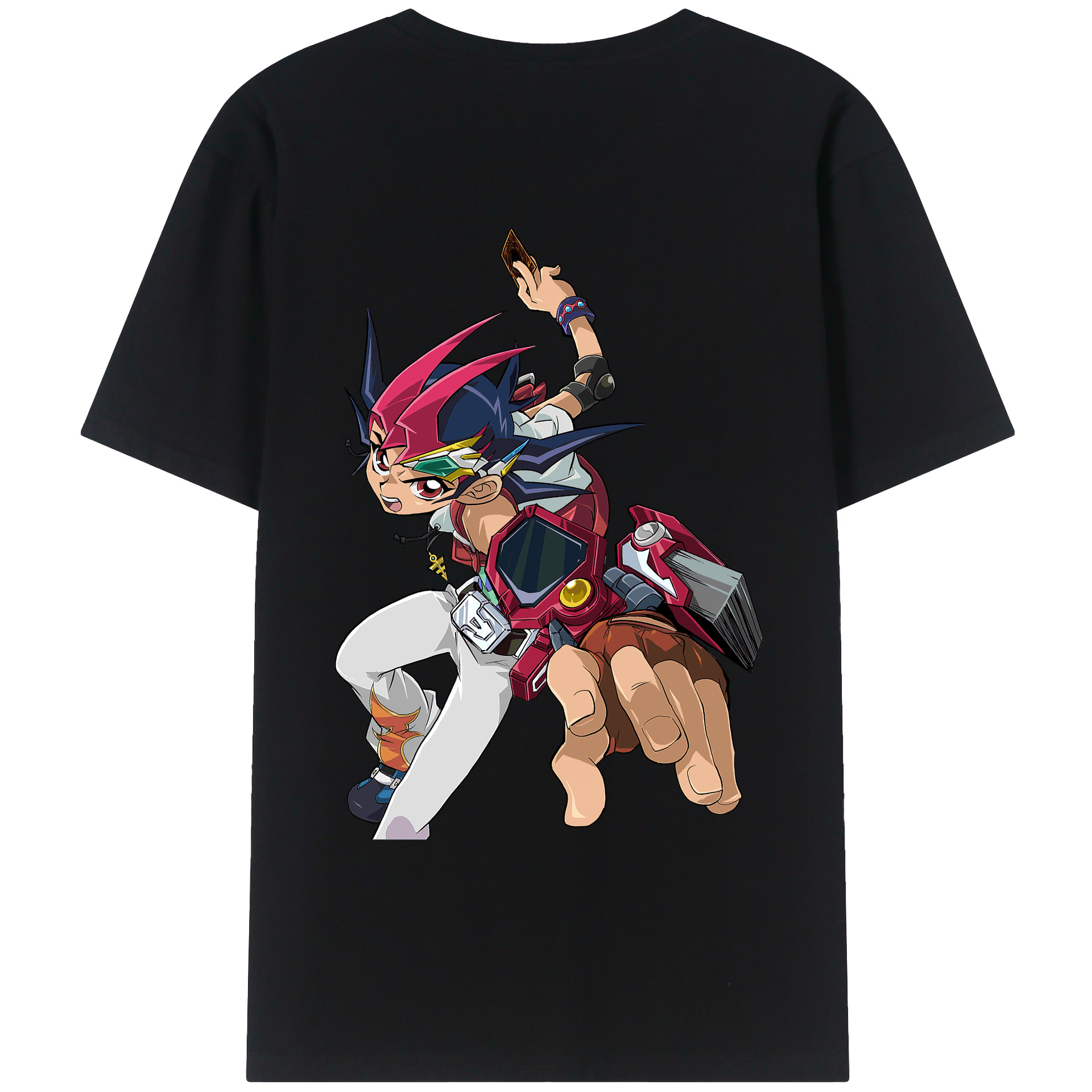（画像用） 遊☆戯☆王 Yu-Gi-Oh! 綿100％ メンズ半袖Tシャツ（バックプリント） 通気性
