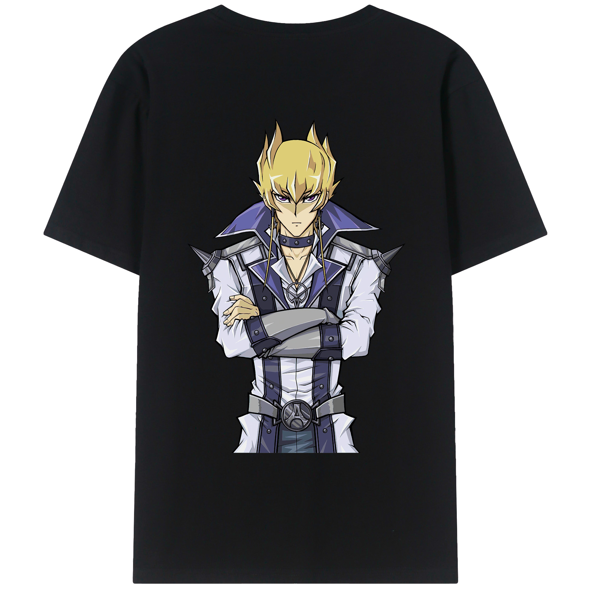 （画像用） 遊☆戯☆王 Yu-Gi-Oh! 綿100％ メンズ半袖Tシャツ（バックプリント） 通気性