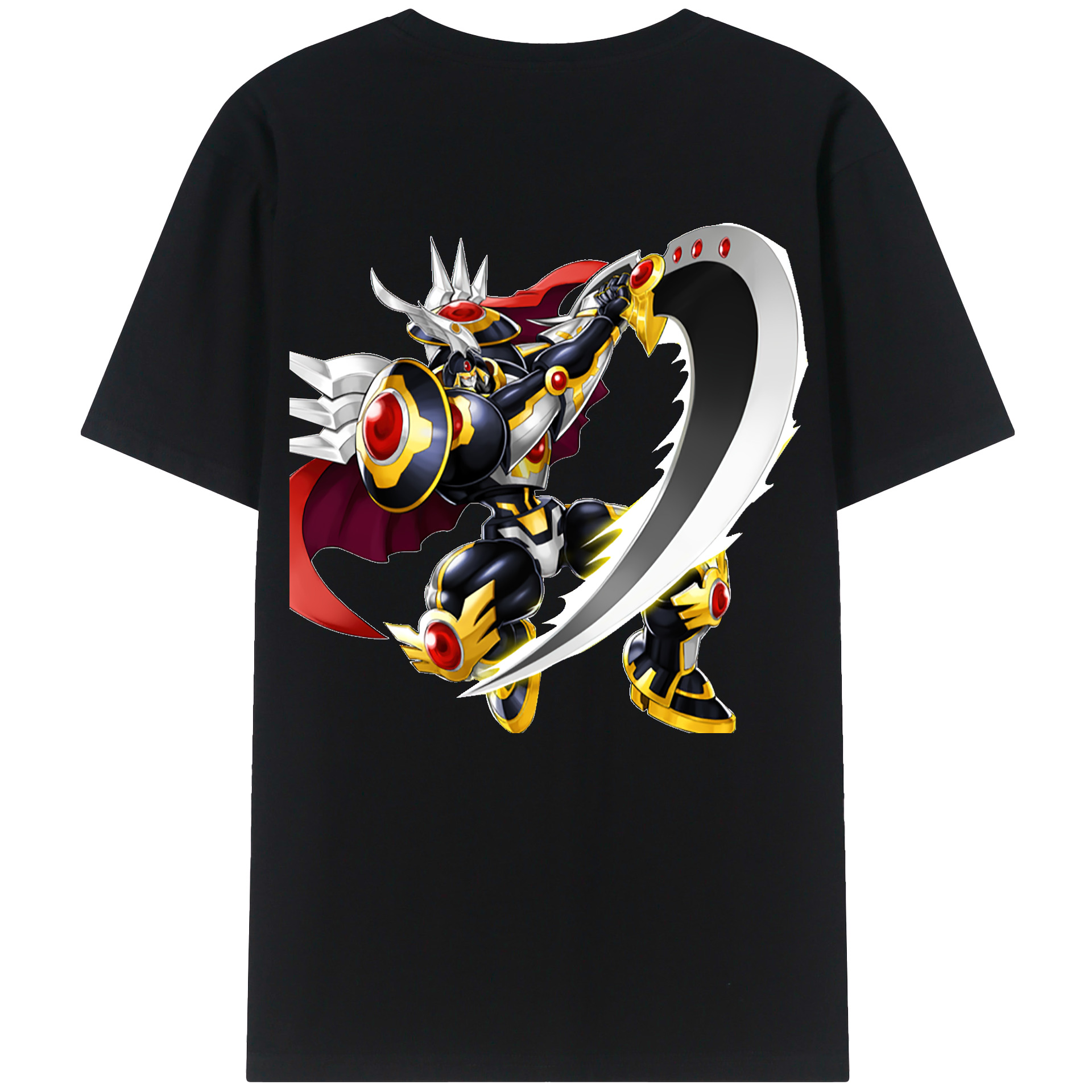 （画像用） 遊☆戯☆王 Yu-Gi-Oh! 綿100％ メンズ半袖Tシャツ（バックプリント） 通気性